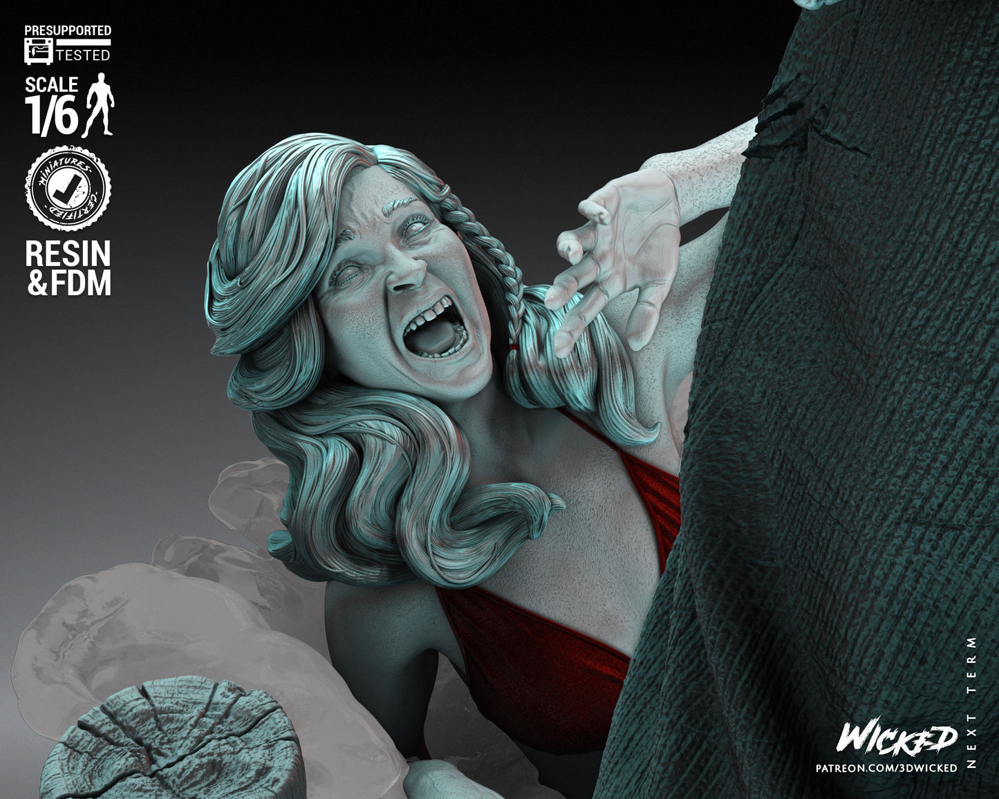 Jason (Fan Art) Sculpture - 6 or 12 scale (440mm or 220mm) - 3D Print