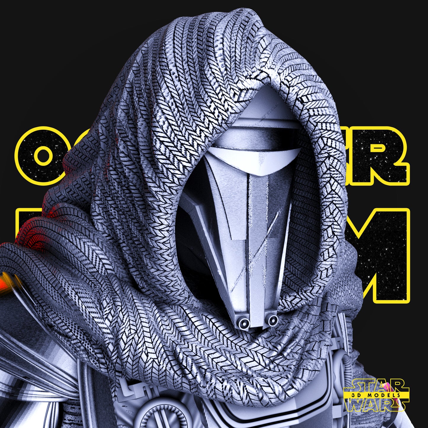Darth Revan Sculpture (Fan Art) - 1:6 or 1:12 Scale (320mm or 160mm Long) - 3D Printed