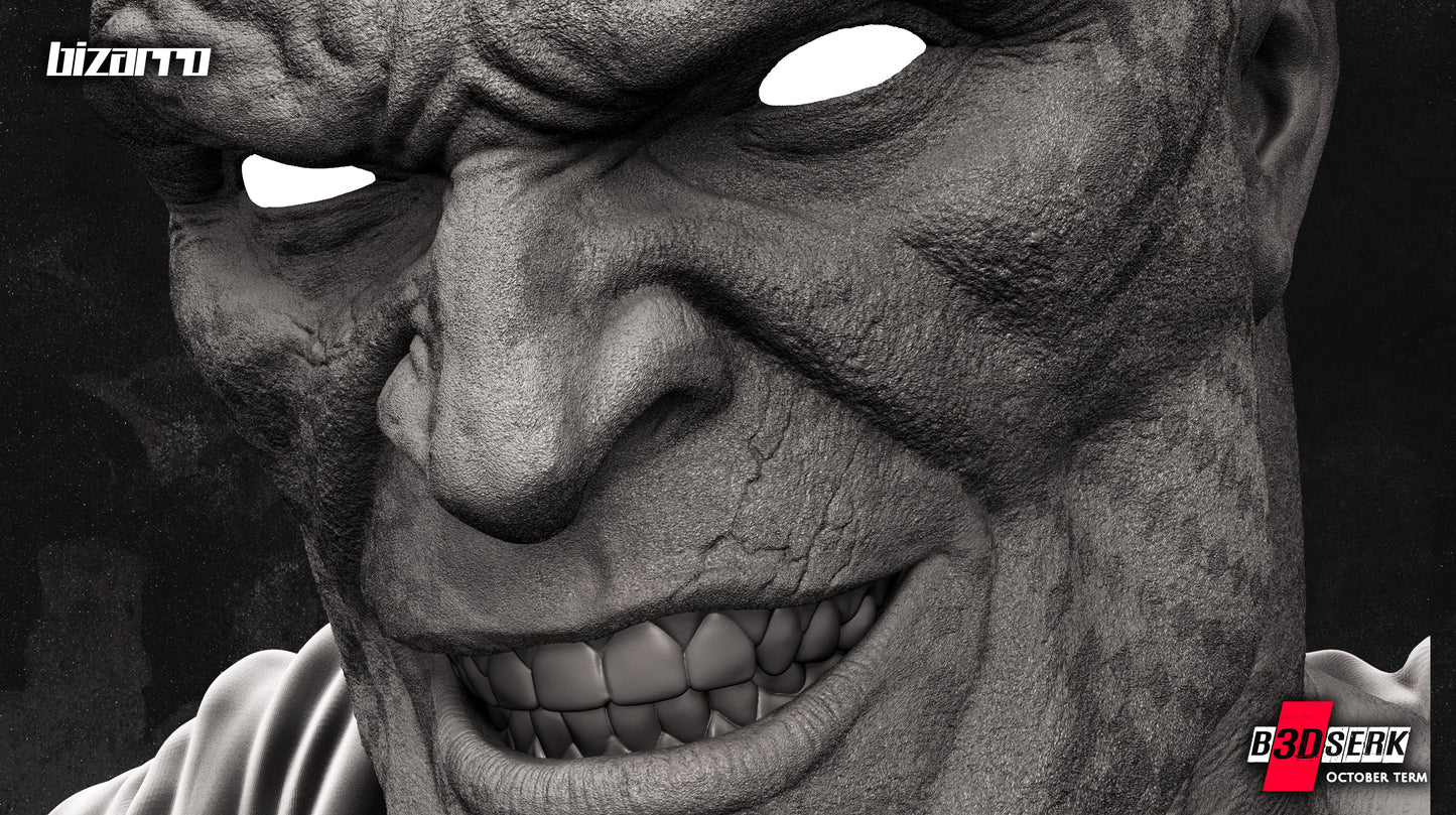 Bizarro (DC) Bust - Fan Art - 4 or 8 scale - 3D Print kit
