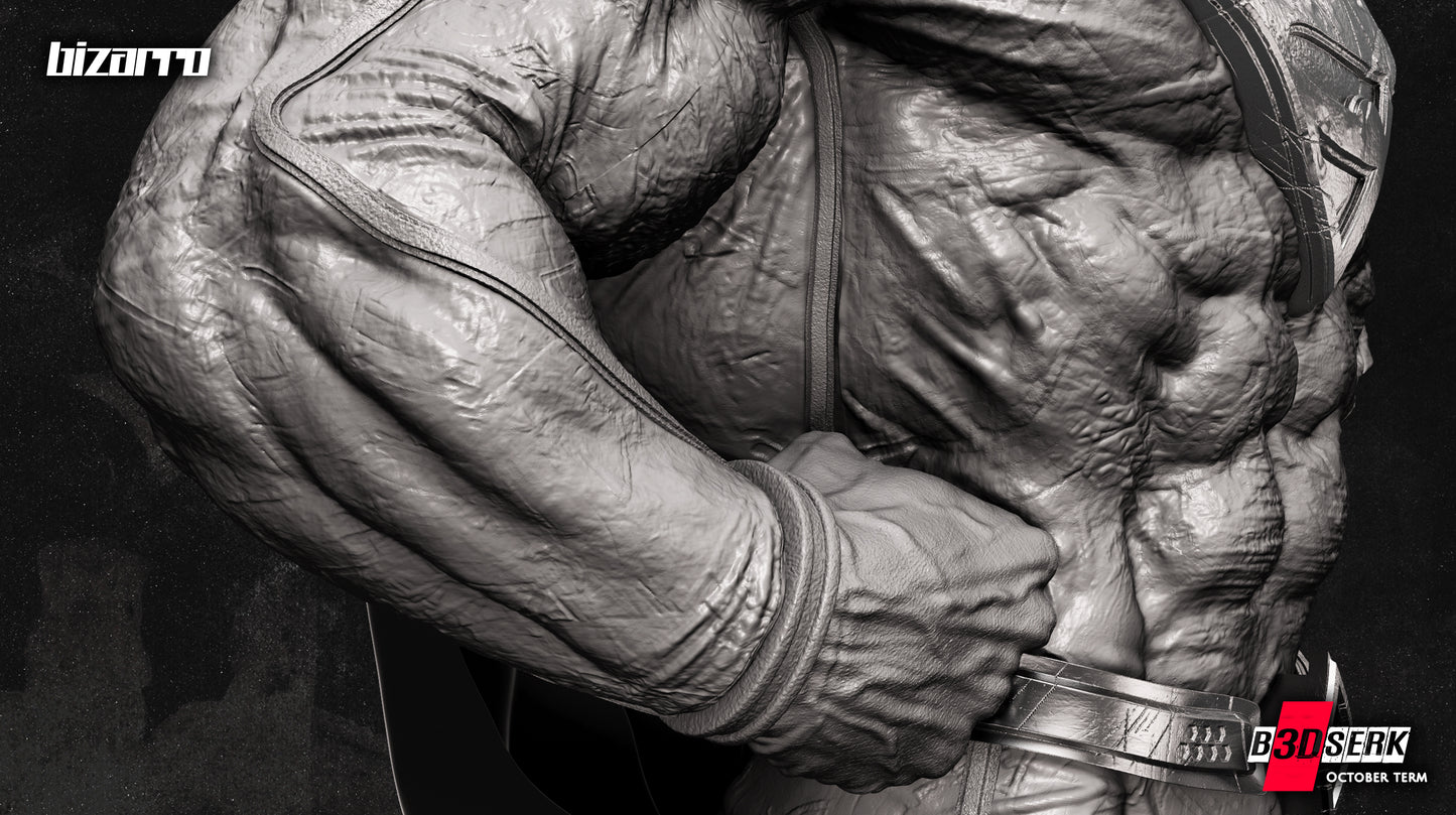 Bizarro (DC) Bust - Fan Art - 4 or 8 scale - 3D Print kit