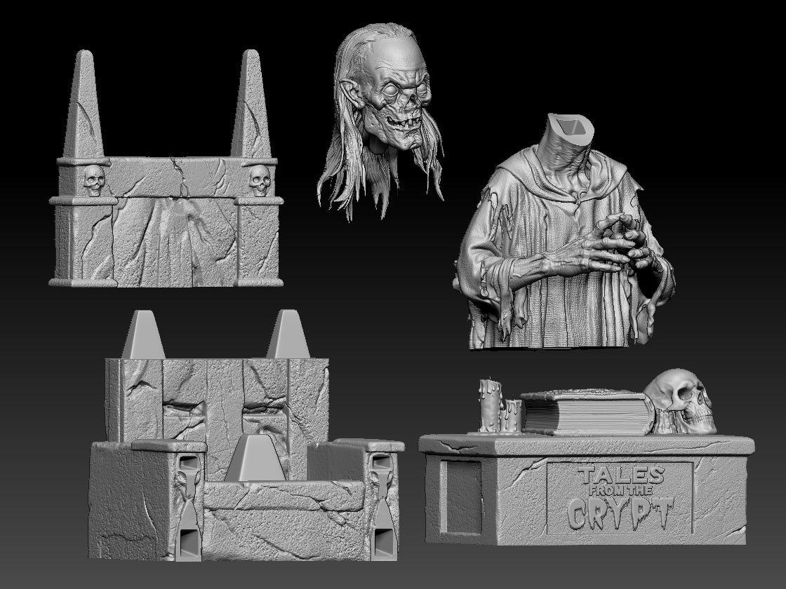 Tales from the Crypt - Crypt Keeper -3D Printed Model
