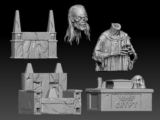 Tales from the Crypt - Crypt Keeper -3D Printed Model
