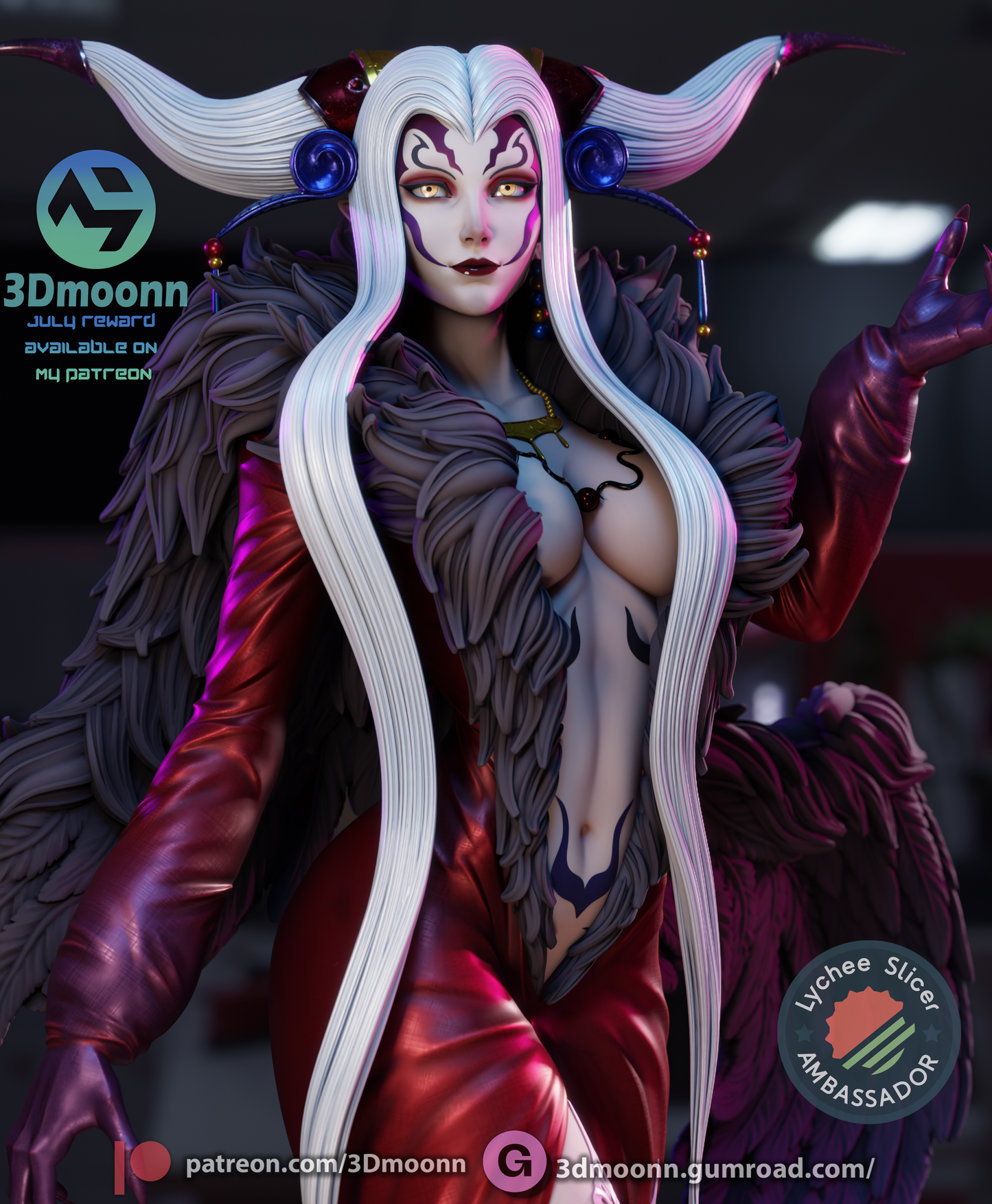 Ultimecia (Final Fantasy) - 3d Printed 1:6 model kit (Fan Art)