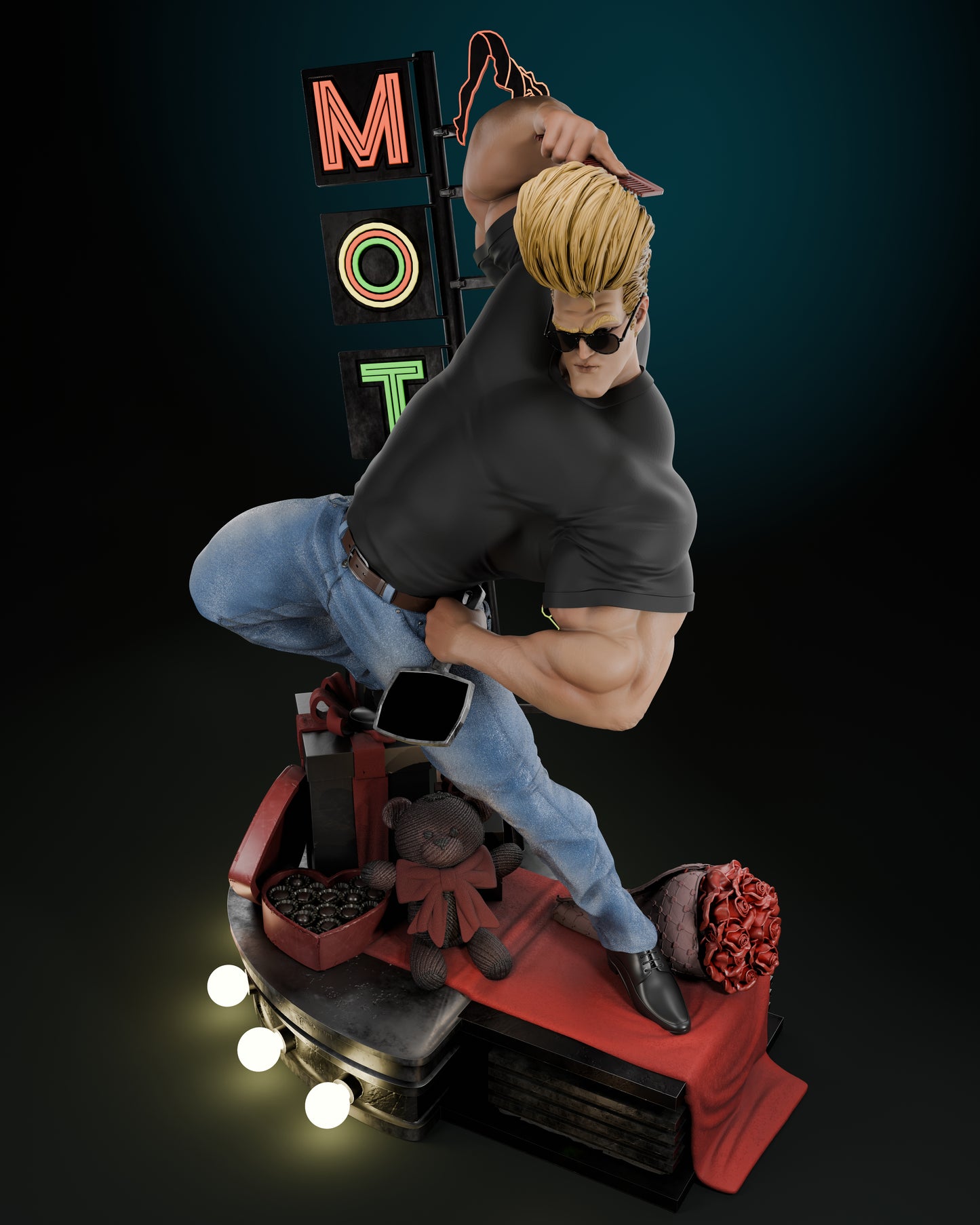 Johnny Bravo - Fan Art 1:6 - 3D Print Kit