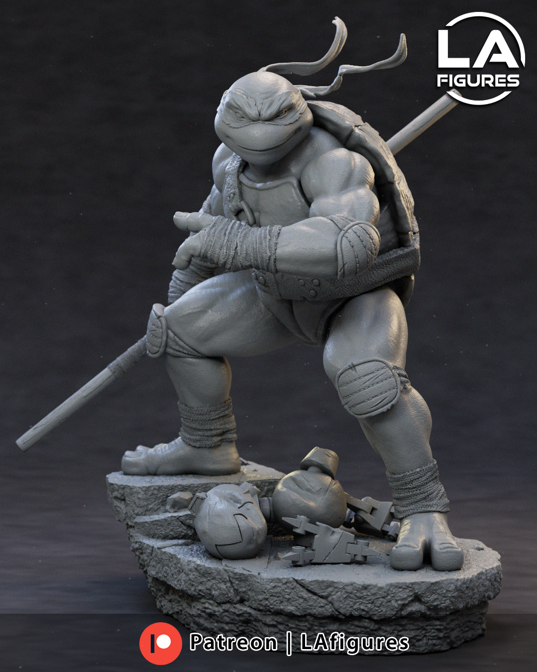 Donatello (TMNT) Statue - Fan Art 10 Scale (177mm) 3D Print Kit