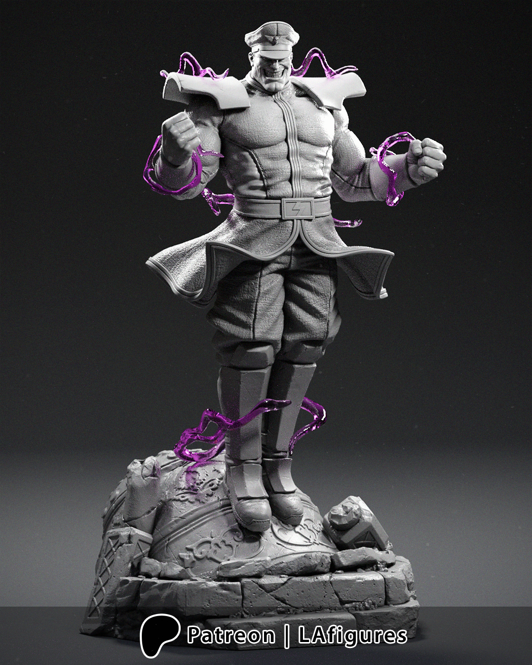 M. Bison (Street Fighter) Statue - Fan Art 10 scale 3D Print Kit