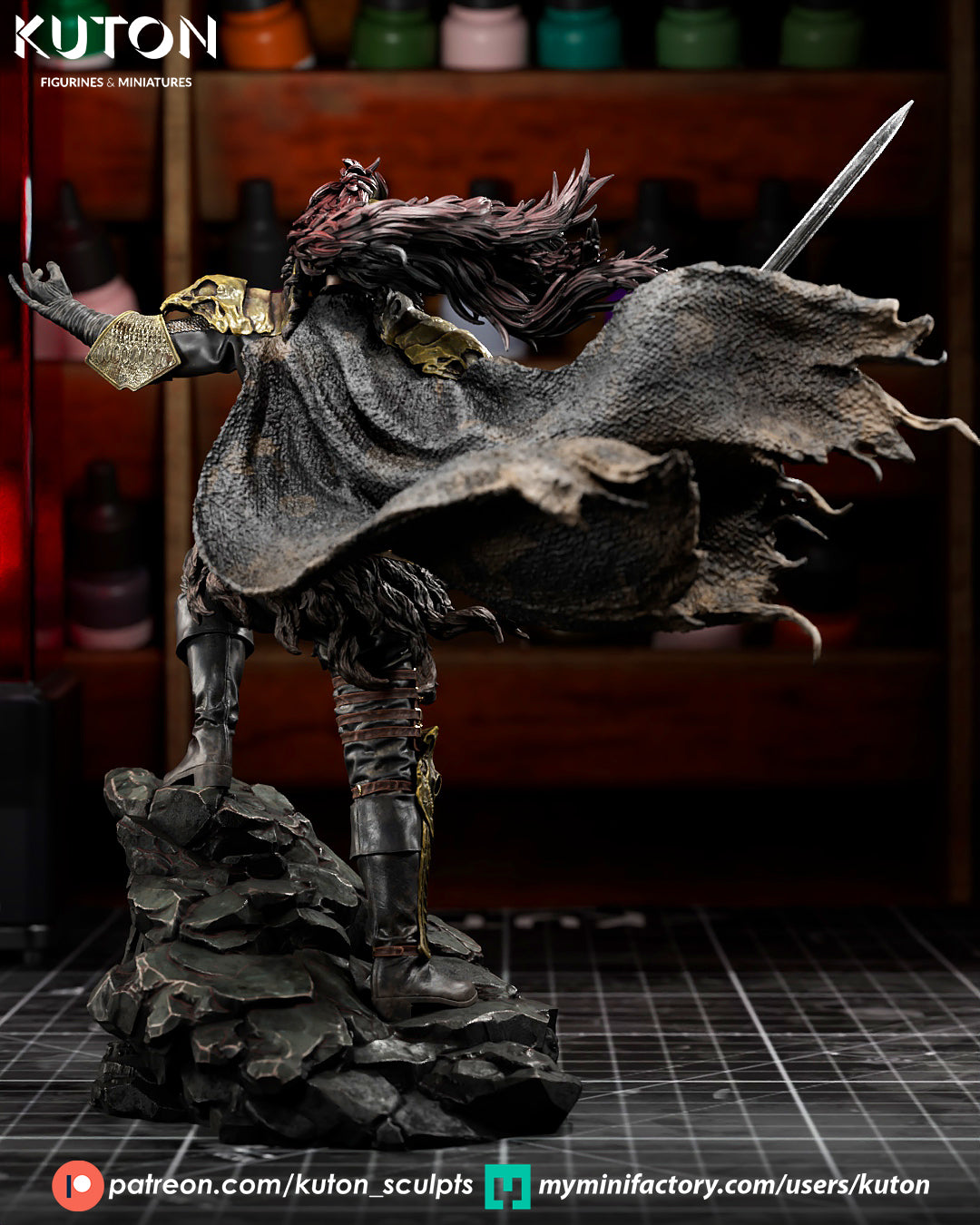 Kurgan (Highlander) - 3D Printed Model Kit - 1:10 Scale