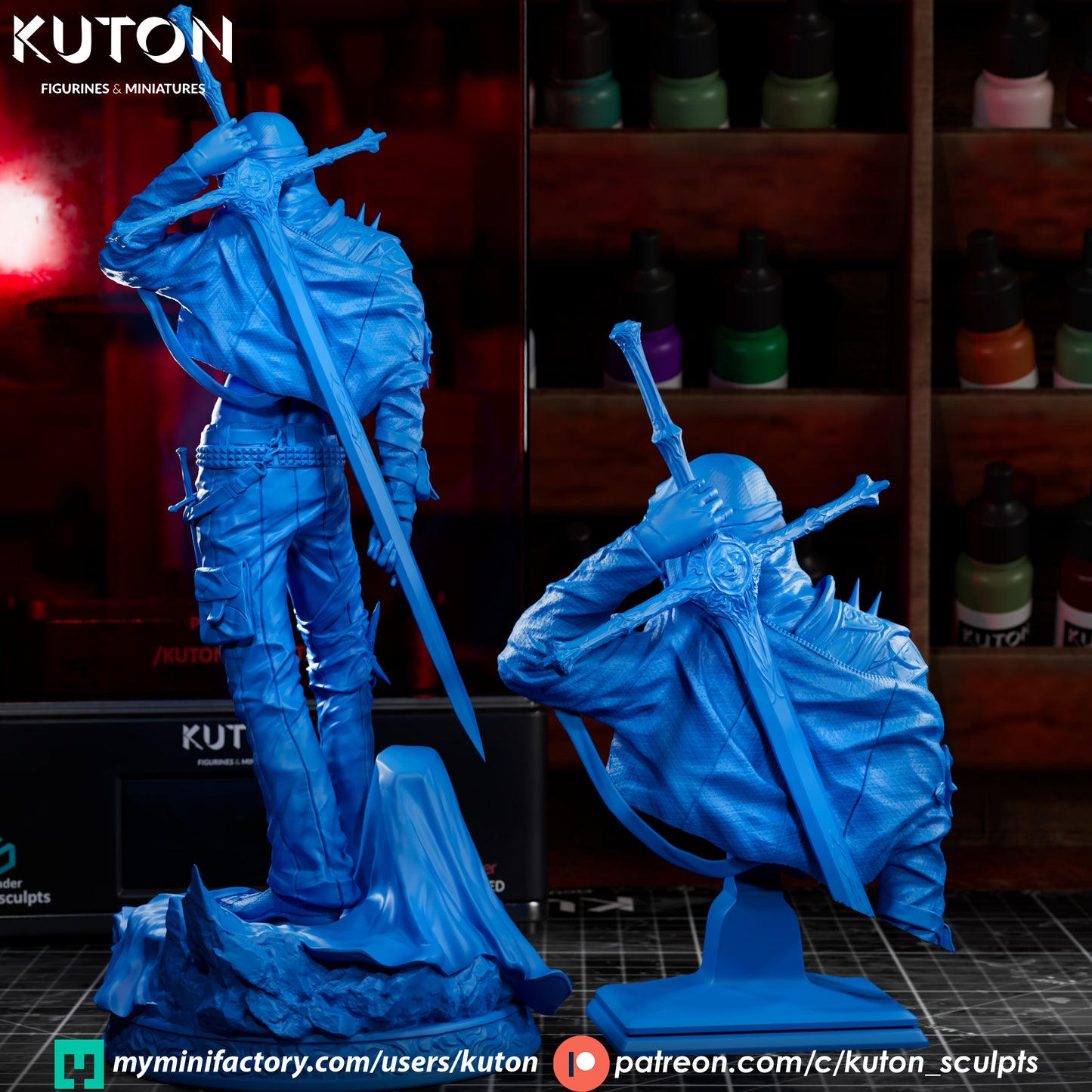 Elias 3D Printed Statue / Bust Model kit