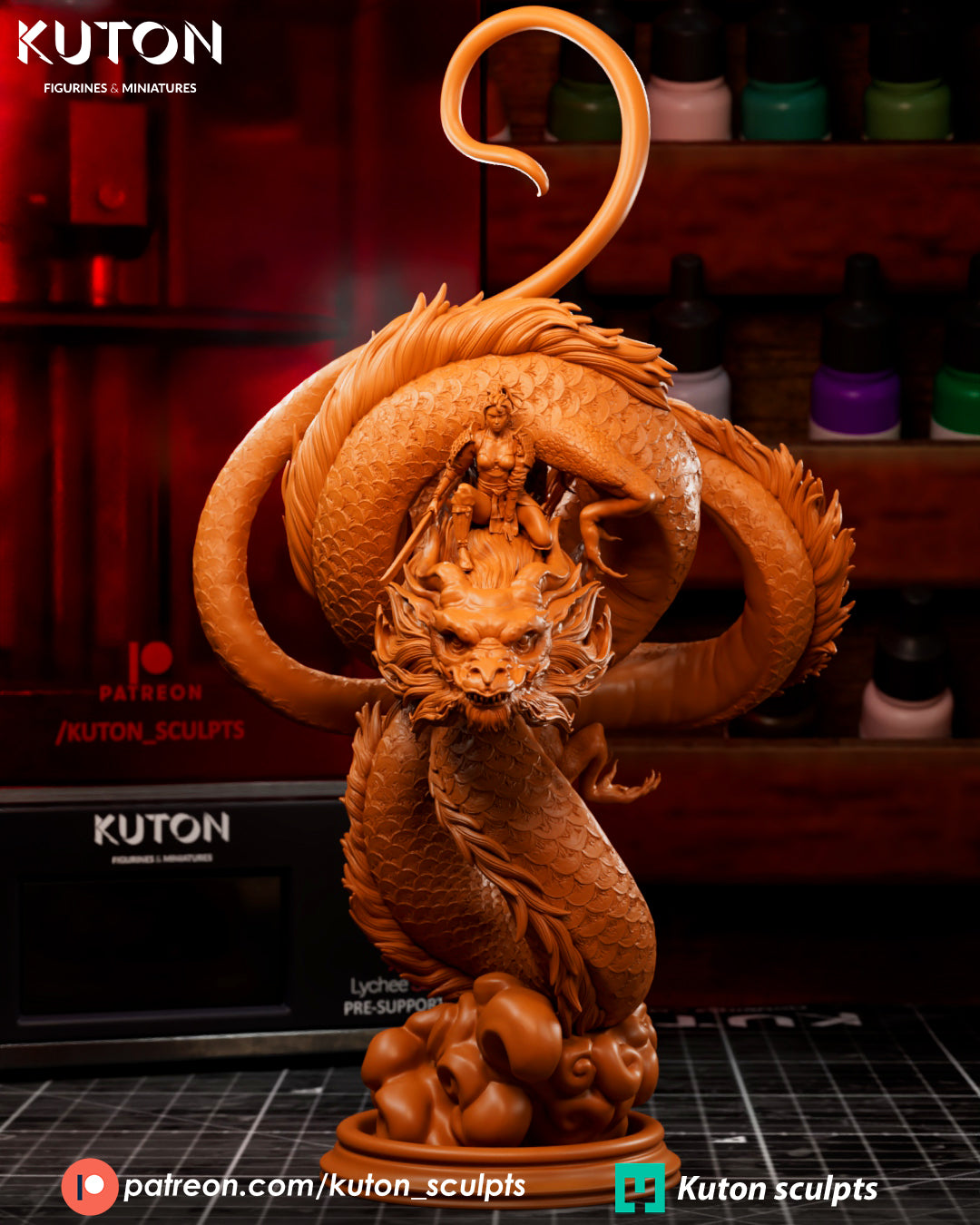 Ember Rider - 3D Printed Statue
