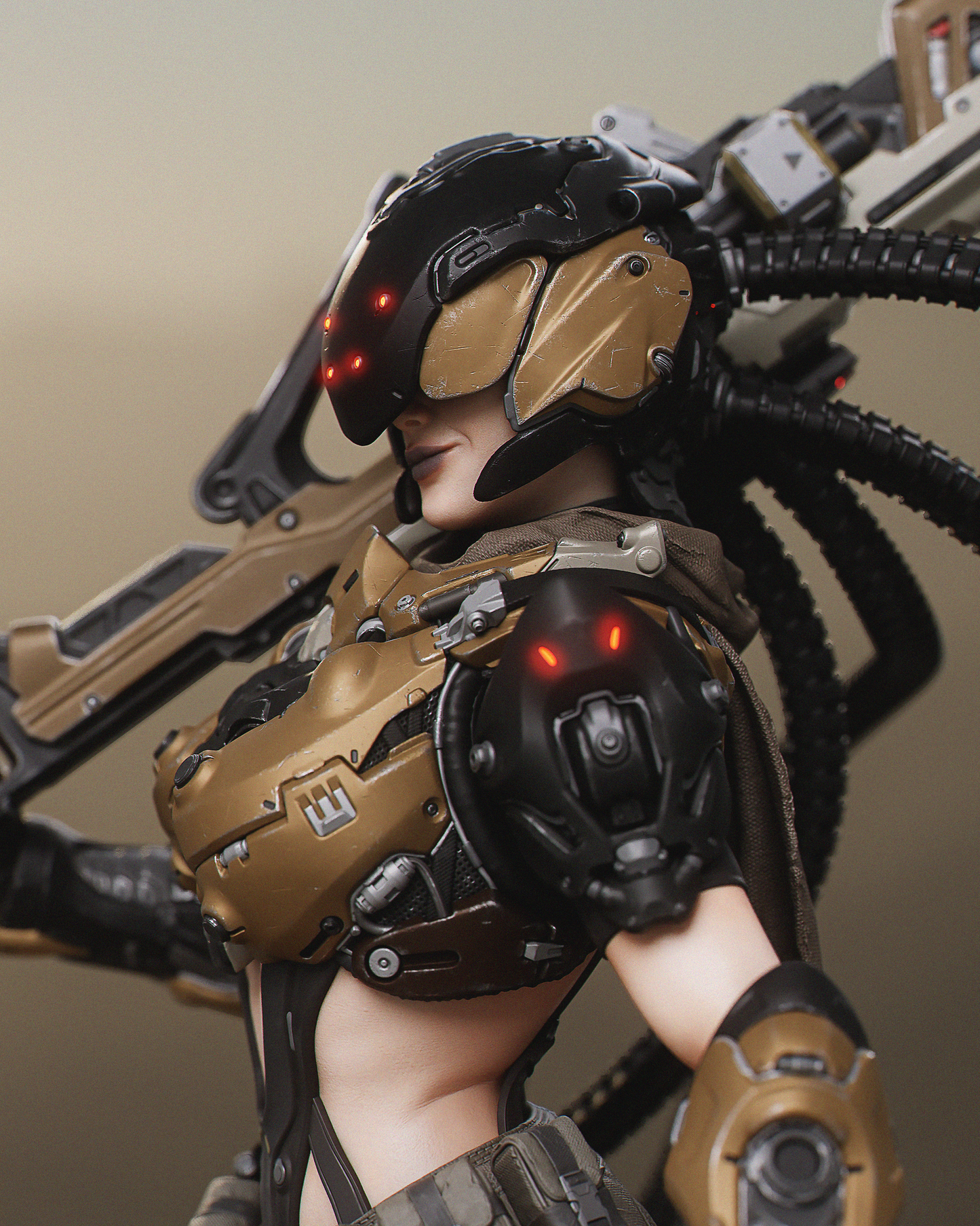 Kyla (Red Sands) - 3D Printed Model Kit - 1:6 scale (Fan Art)