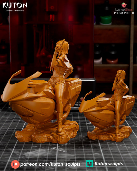 Faye Valentine 3D Printed Statue 1:10 Scale &  Miniature