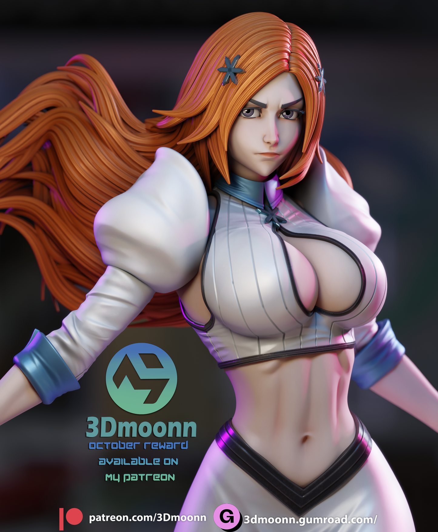 Orihime Inoue (Bleach) - 3d Printed 1:6 model kit