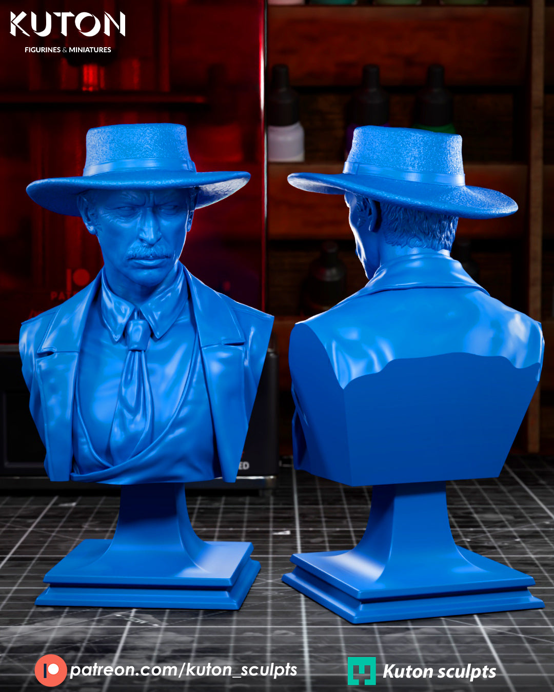 Colonel Mortimer (For a Few Dollars More) - 3D Printed Model Kit - Fan Art