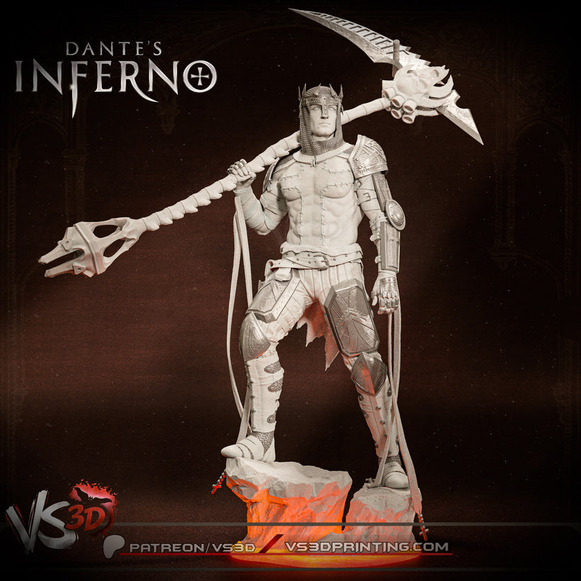 Dante Inferno - 3D Printed Statue - 10 Scale