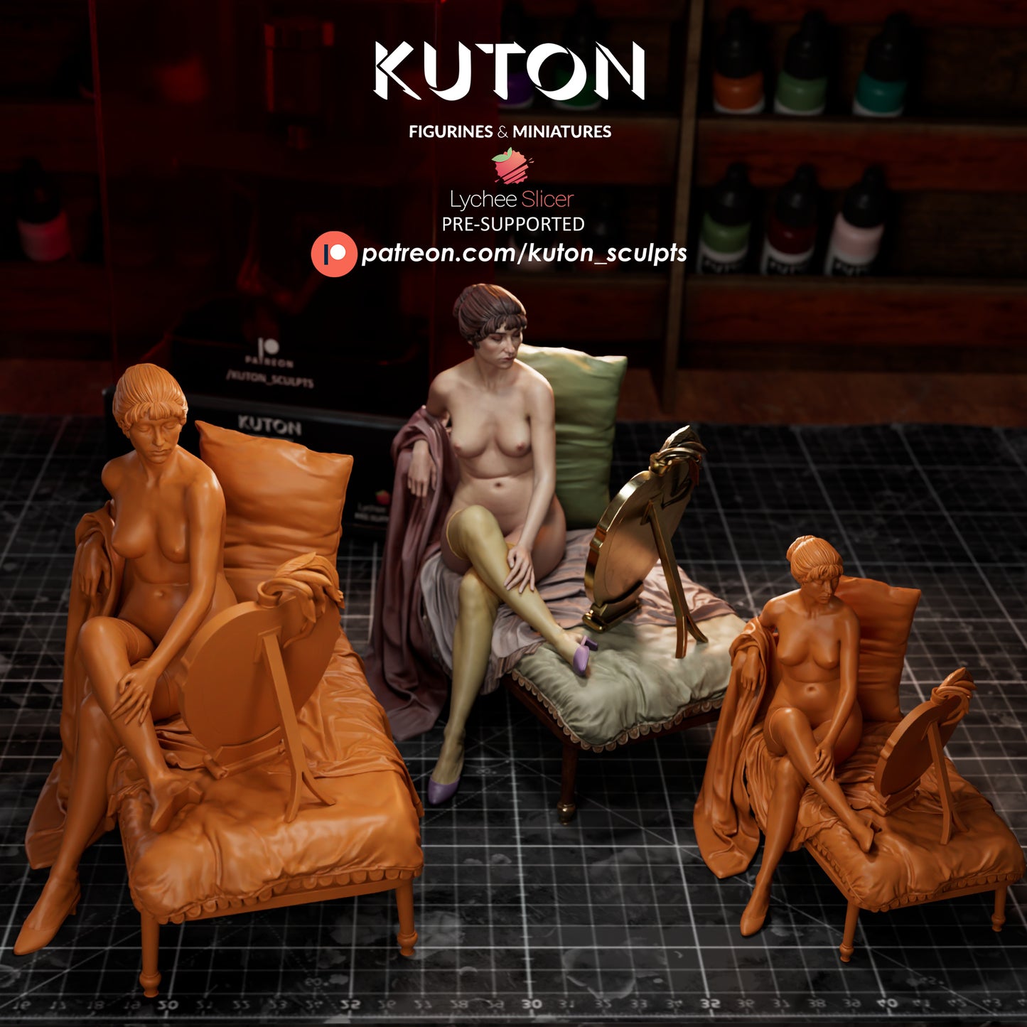 La Toilette par lampe - 3D Printed Model Kit