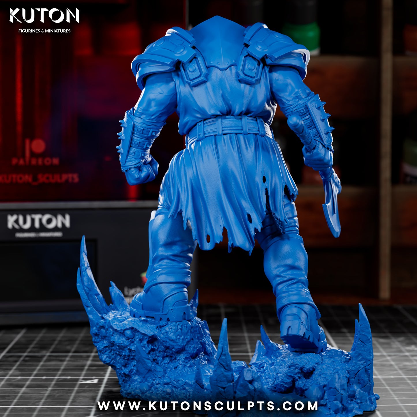 Ram Man - 3D Printed Statue / Bust 10 Scale Model Kit