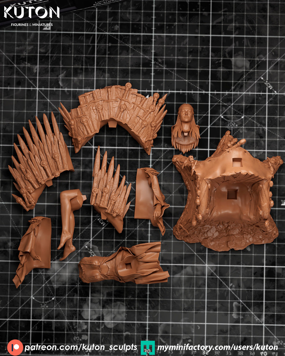 Rhaenyra - 3D Printed Statue / Bust  Model Kit
