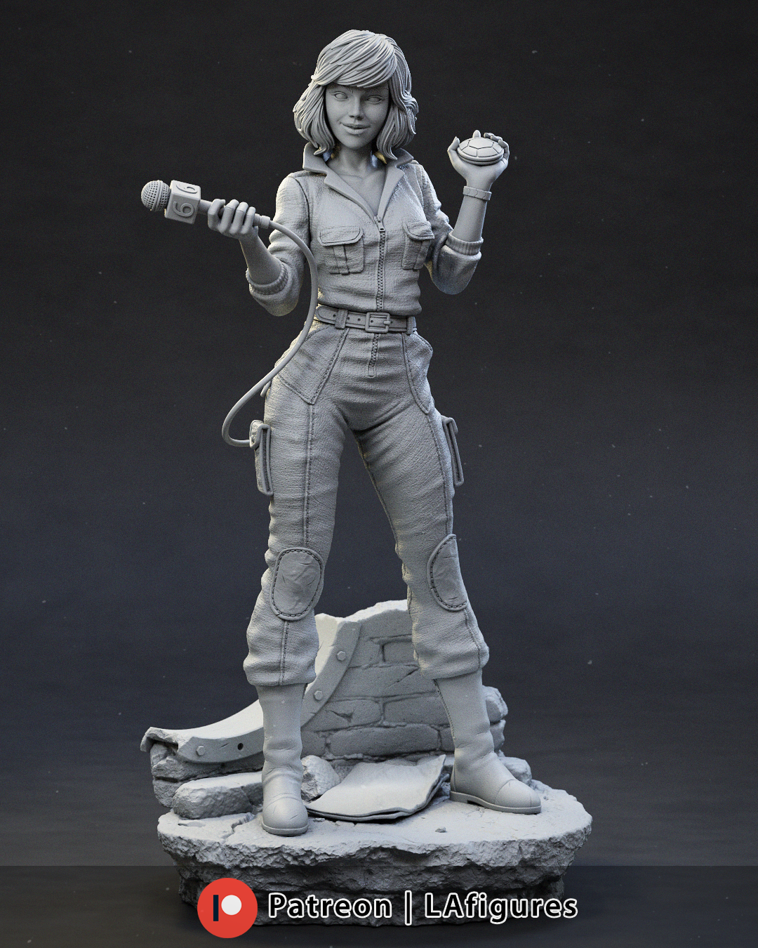 April O'Neil (TMNT) Statue - Fan Art 10 Scale (210mm) 3D Print Kit