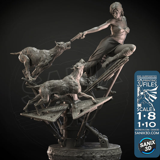Alice Resident Evil - 3D Model Statue Kit - 8 and 10 scale