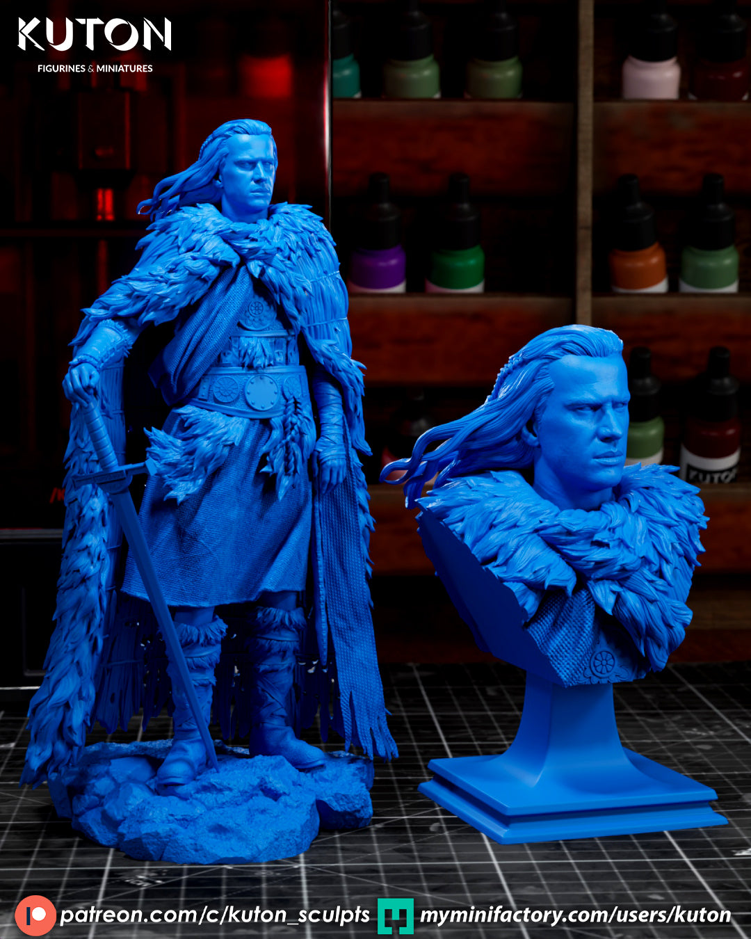 Connor MacLeod (Highlander) - 3D Printed Model Kit - 1:10 Scale