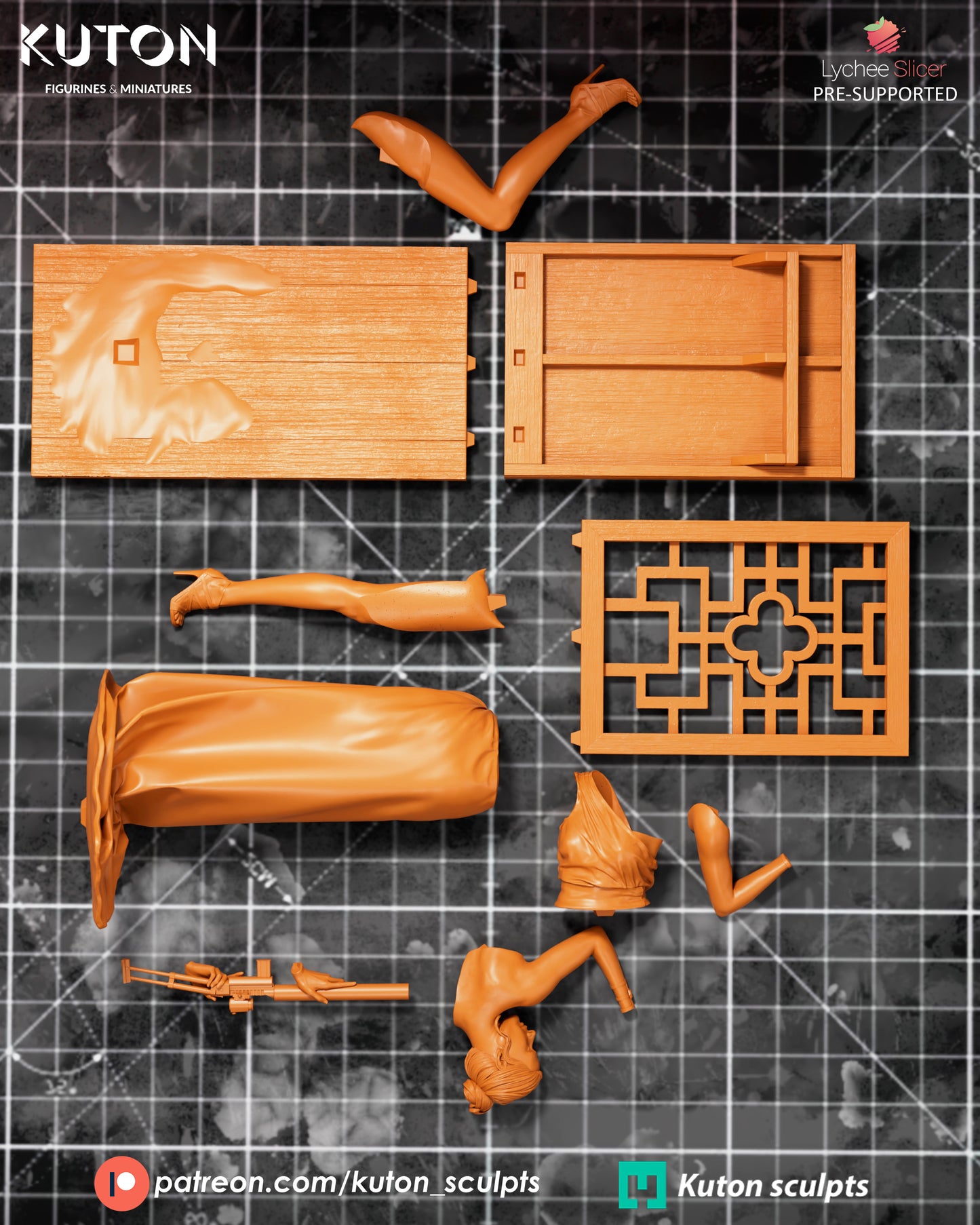 Ilsa Faust (Mission Impossible) -  3D Printed Model Kit - 1:10 Scale
