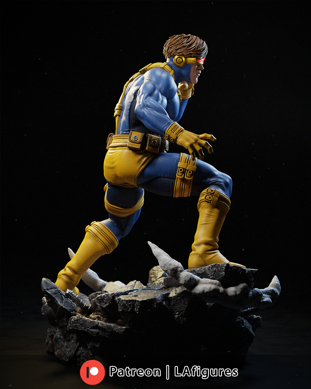 Cyclops (X-Men) Statue - 10 or 12 scale 188mm - 3D Print Fan Art