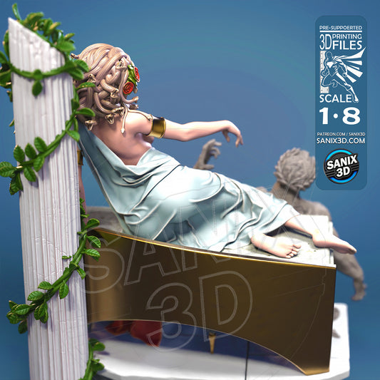 Medusa - 3D Printed Model Statue Kit - 8 Scale