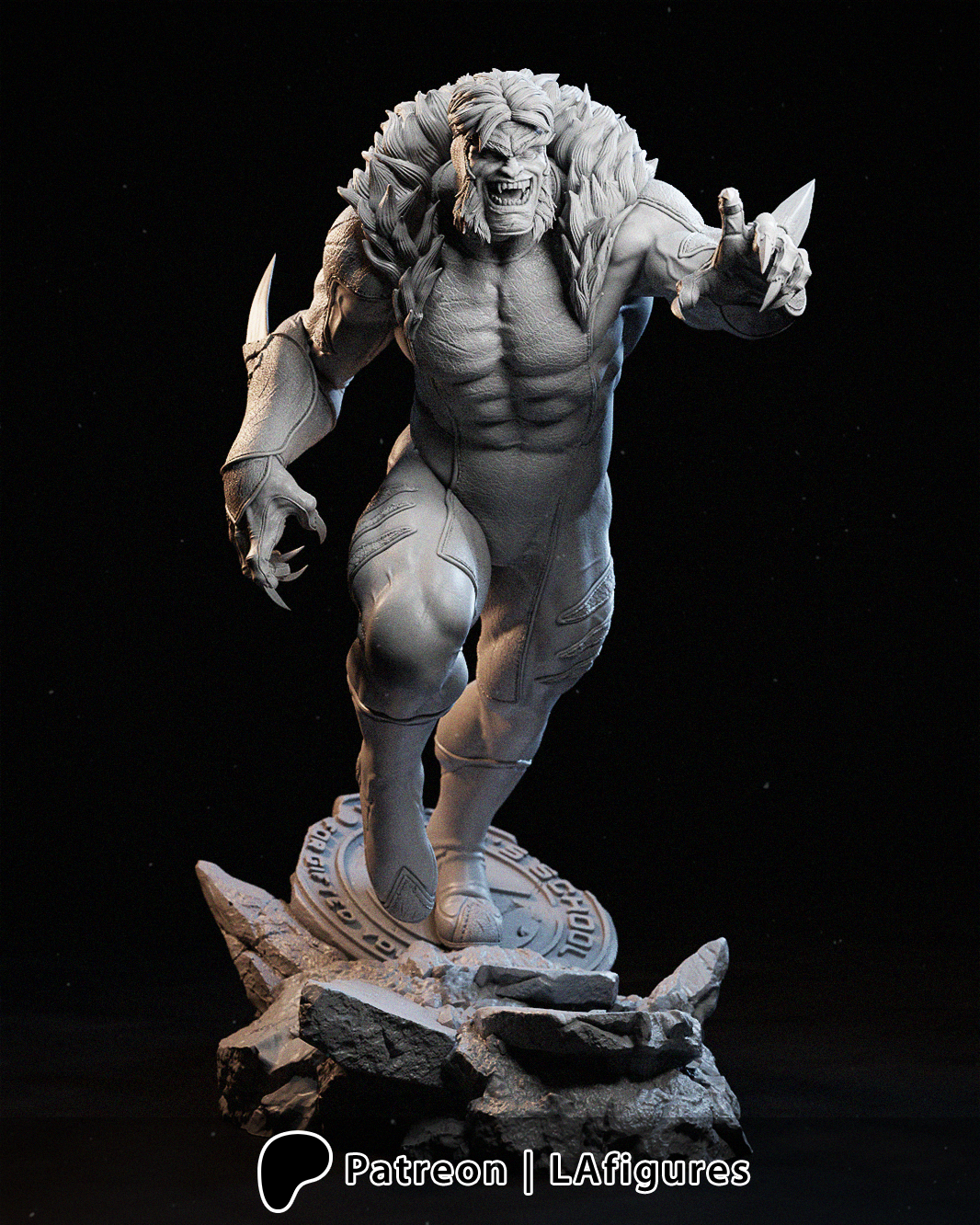 Sabretooth (X-Men) Statue - Fan Art 10 or 12 scale (231mm or 193mm) 3D Print Kit