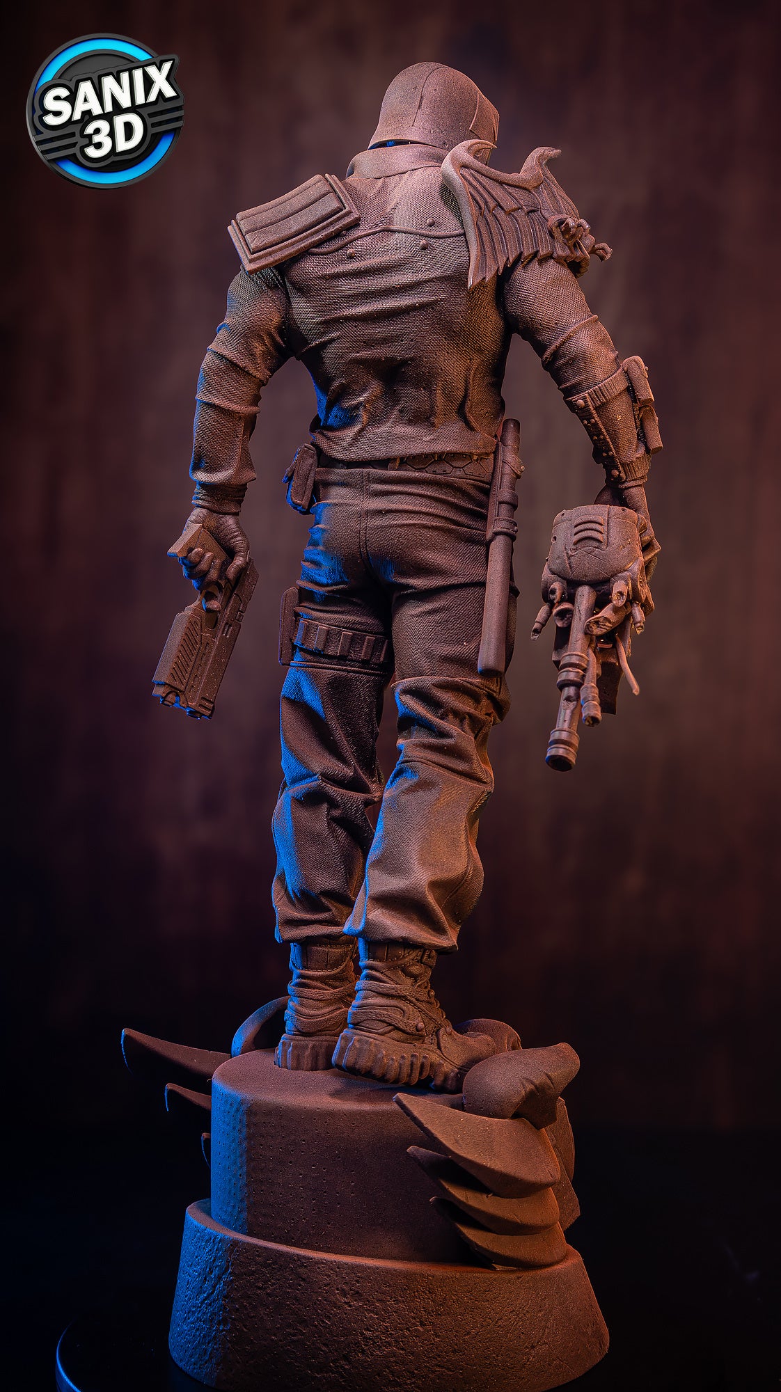 Judge Dredd 3D Printed Model Statue - 10 & 6 Scale