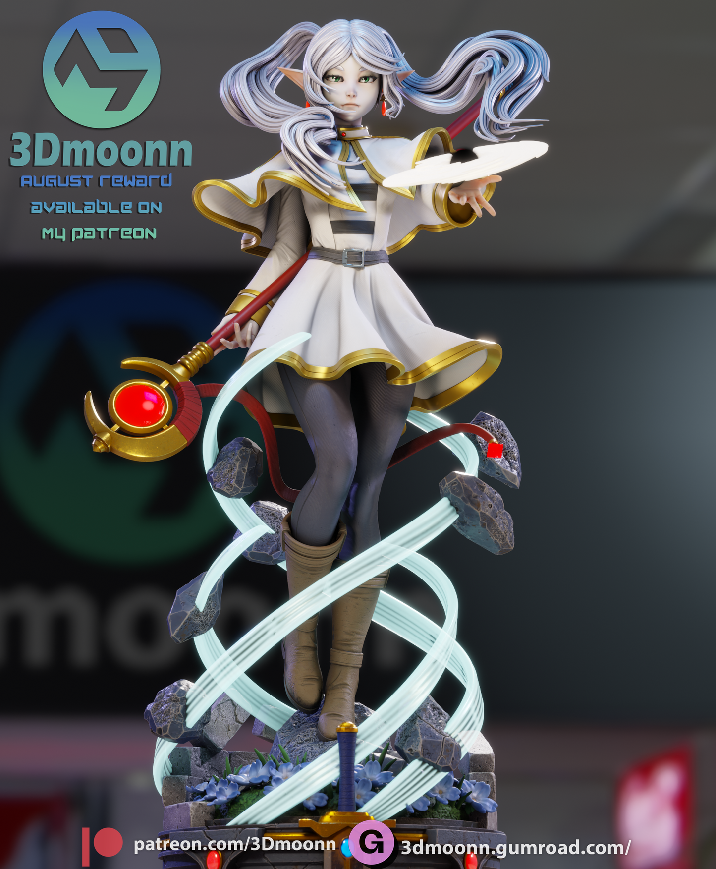 Frieren (Sōsō no Frieren) - 3d Printed 1:6 model kit (Fan Art)