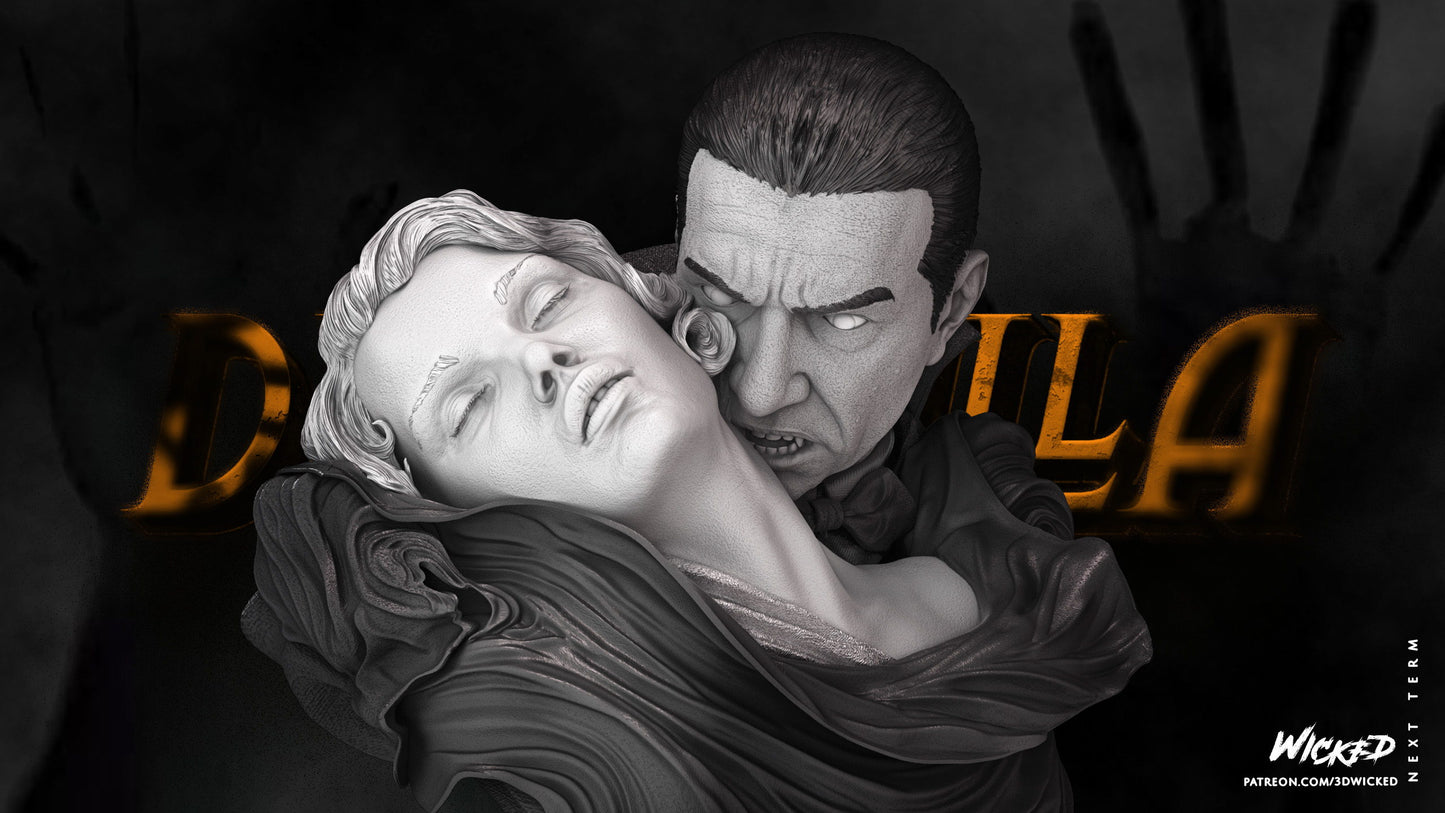Dracula (Fan Art) BUST - 4 or 8 scale (290mm or 145mm) - 3D Print