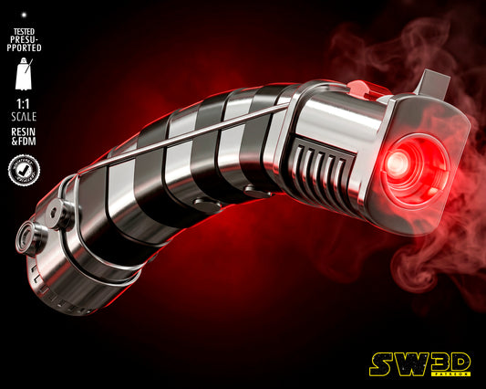 Asajj Ventress Lightsaber (Star Wars) - 3D printed model kit (Fan Art)