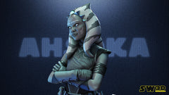 Ahsoka Tano Bust (Fan Art) Star Wars - 4 or 8 Scale - 3D Printed kit