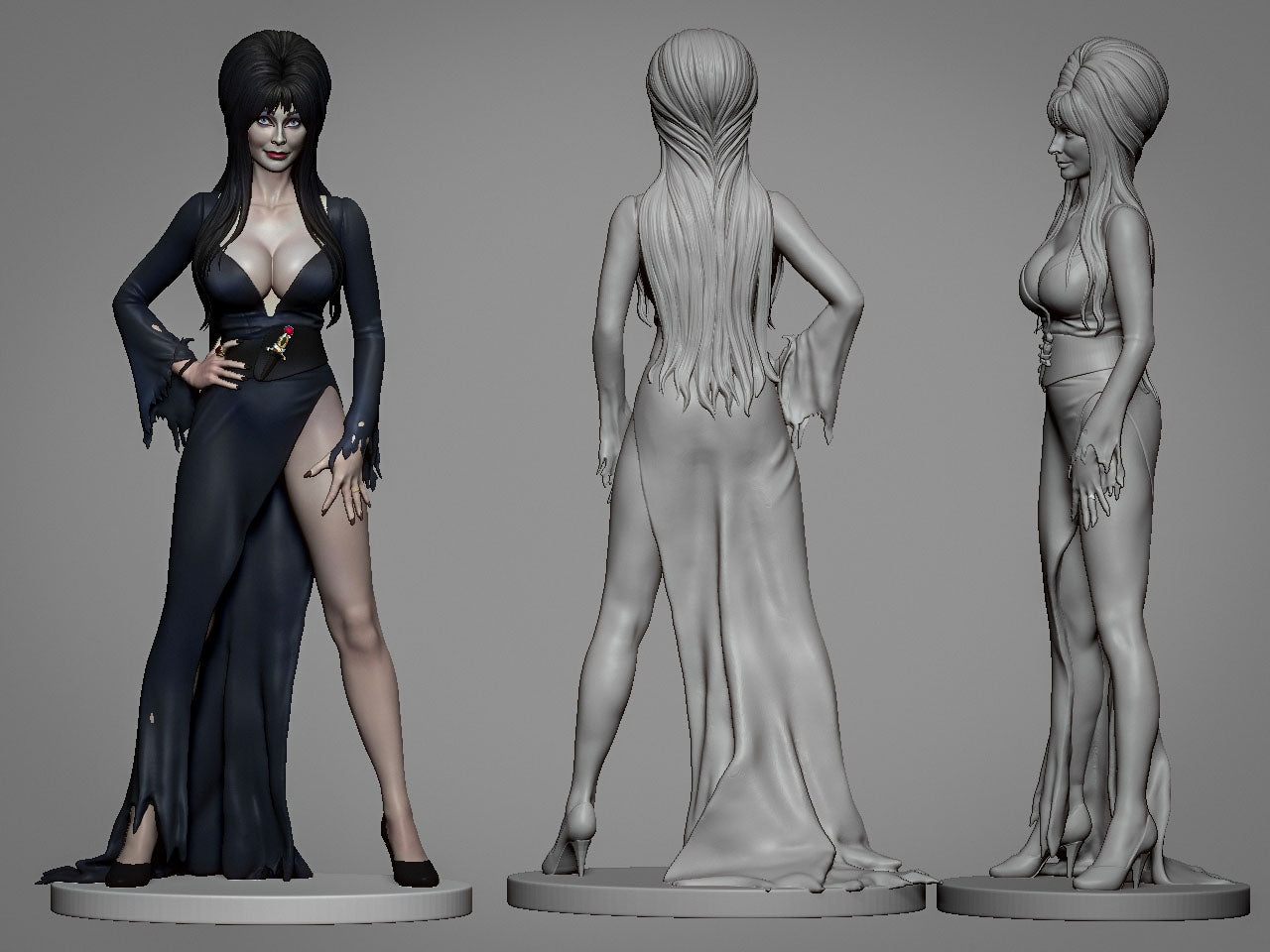 Elvira -3D Printed Statue 244mm Model Kit