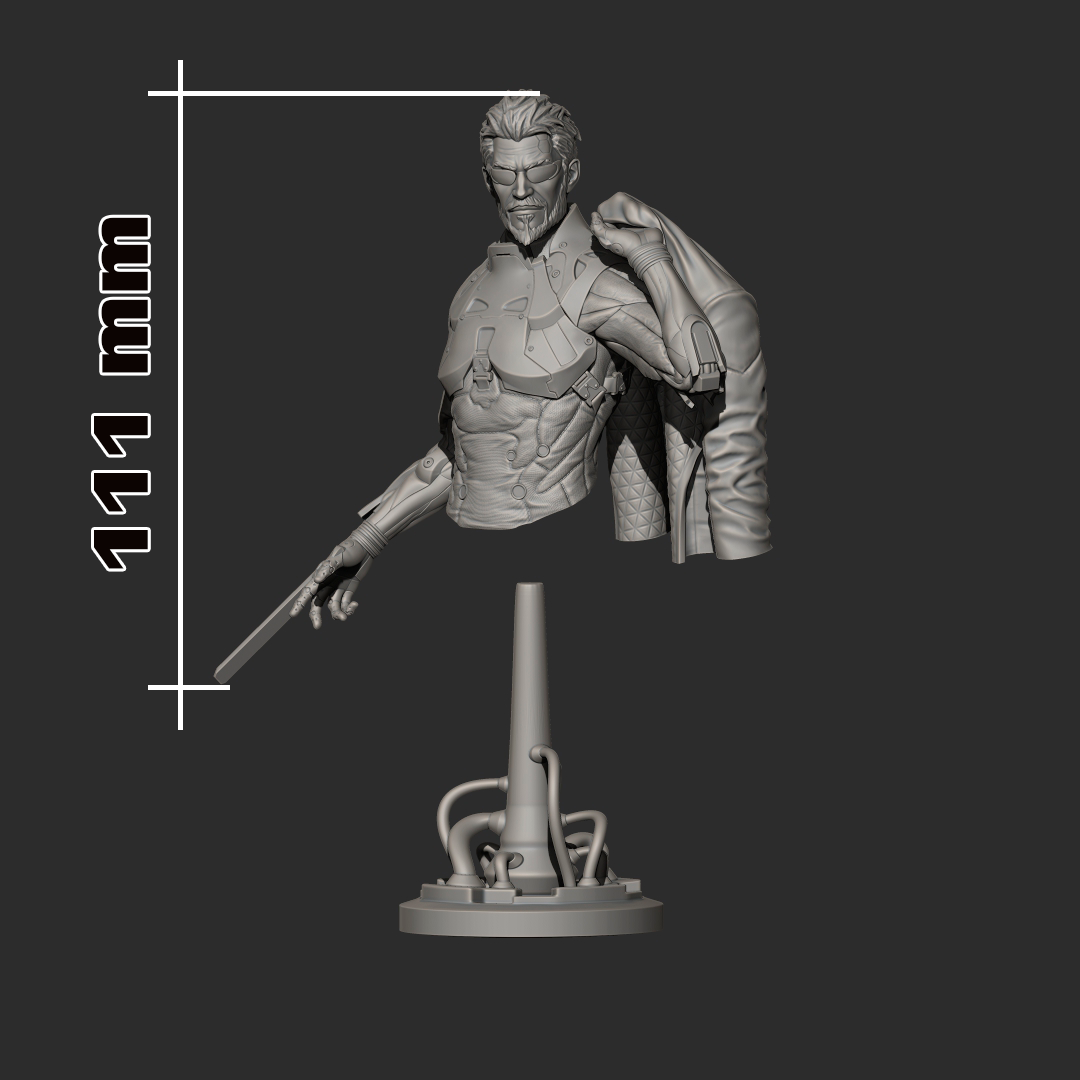 Adam Jenson -3D Printed Statue Model Kit