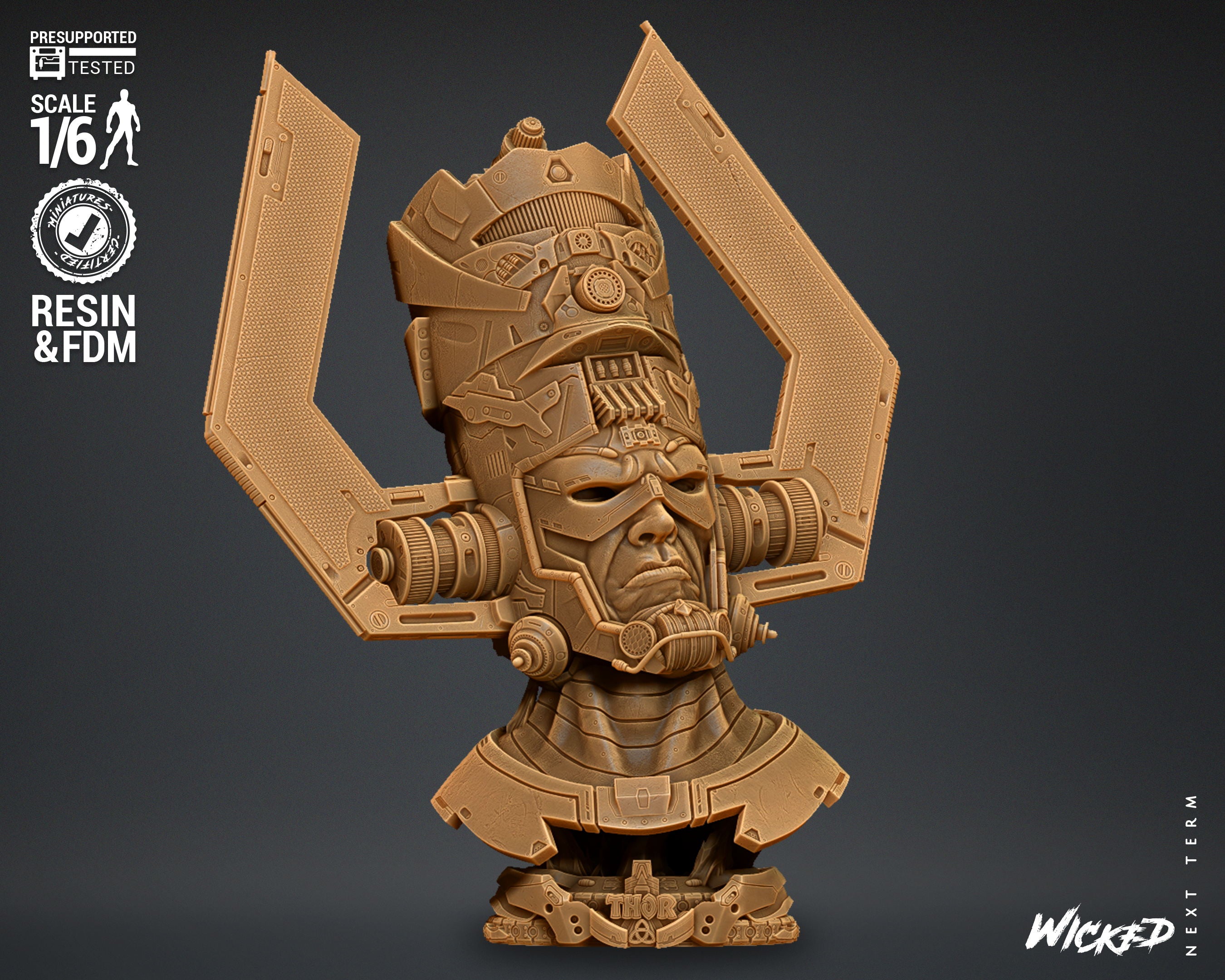 Galactus Bust(Fan Art) - 4 or 8 scale (590mm or 295mm) - 3D Print