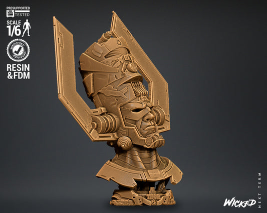 Galactus Bust(Fan Art) - 4 or 8 scale (590mm or 295mm) - 3D Print