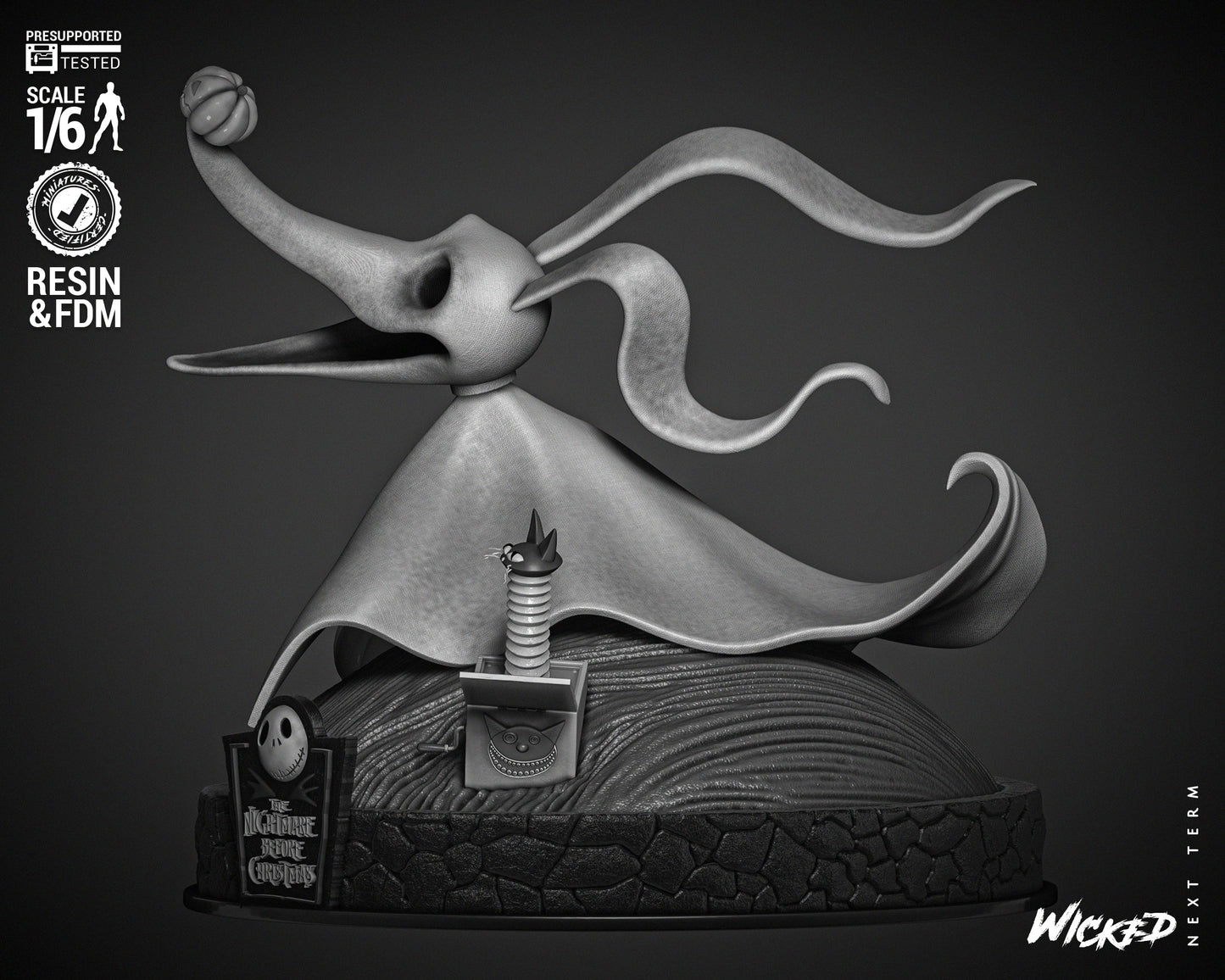Zero - 3d Printed Statue - 6 / 12 scale model kit