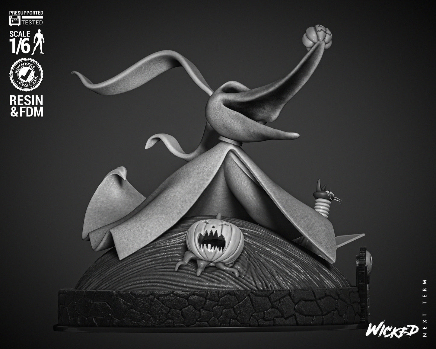 Zero - 3d Printed Statue - 6 / 12 scale model kit