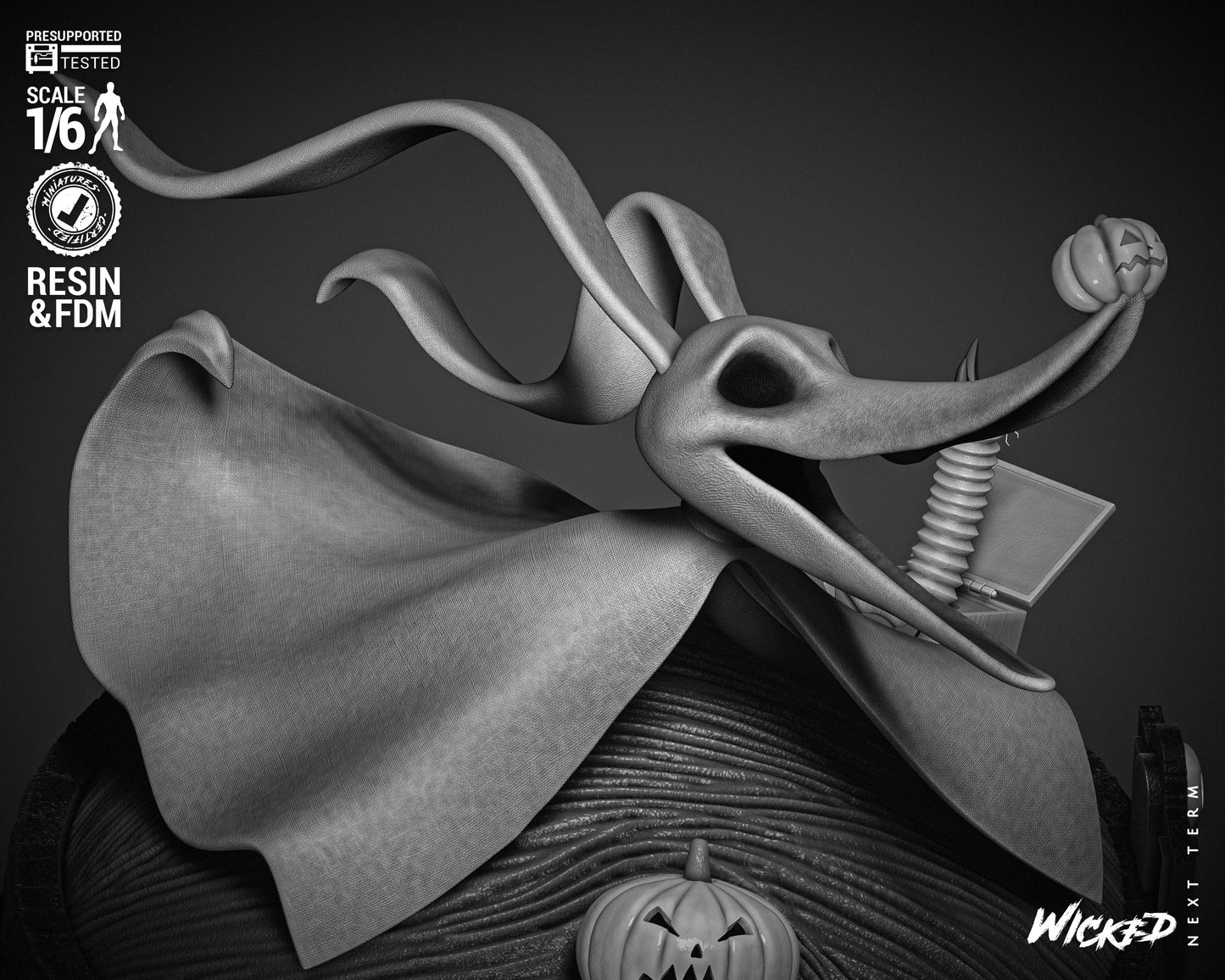 Zero - 3d Printed Statue - 6 / 12 scale model kit