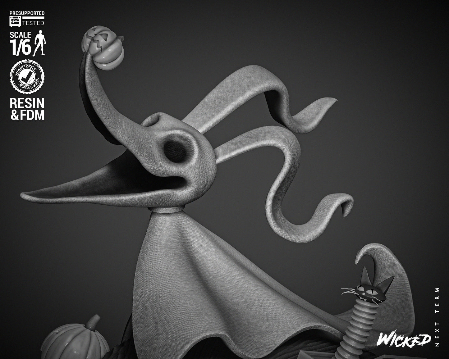 Zero - 3d Printed Statue - 6 / 12 scale model kit