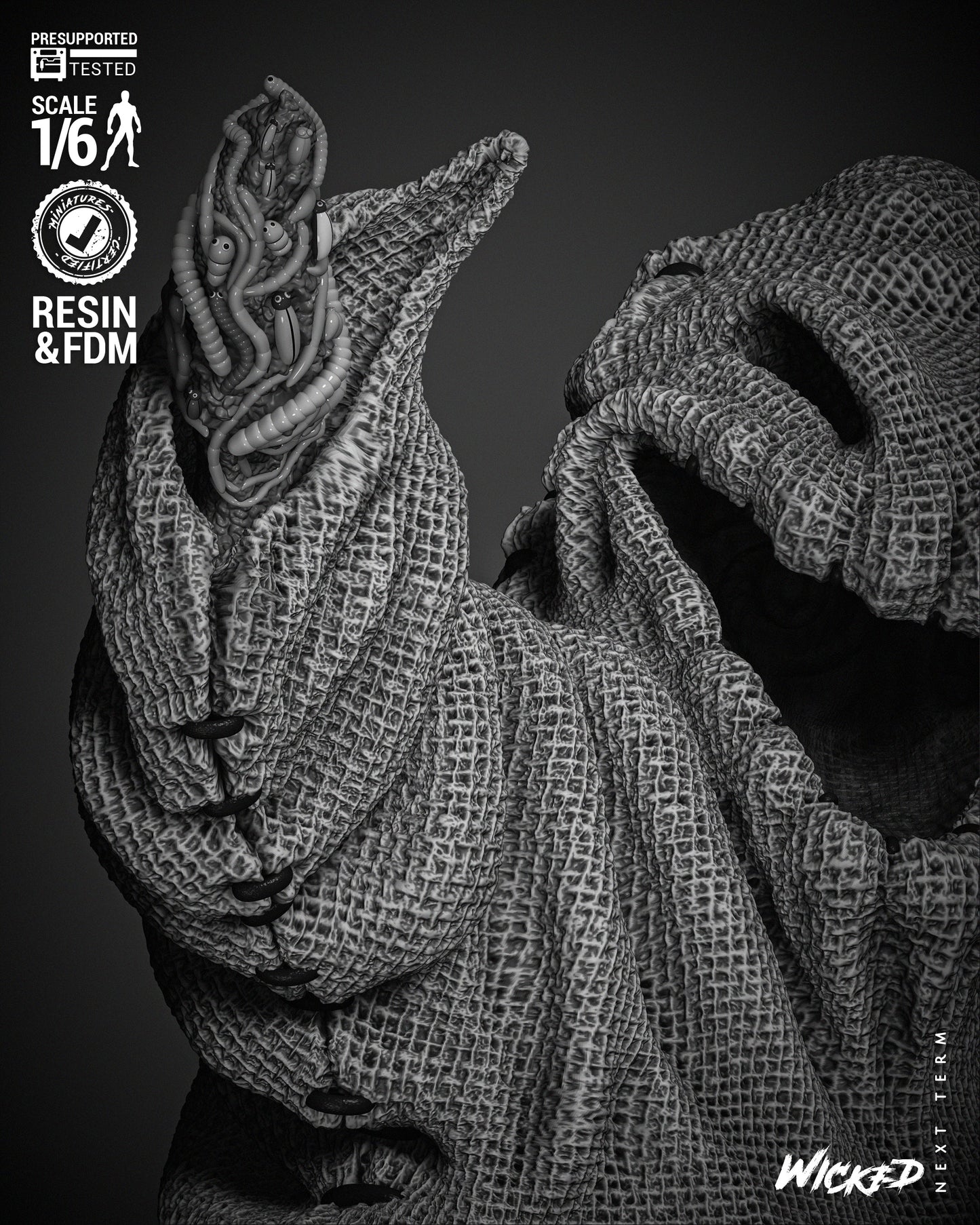Oogie Boogie - 3d Printed Statue - 6 / 12 scale model kit