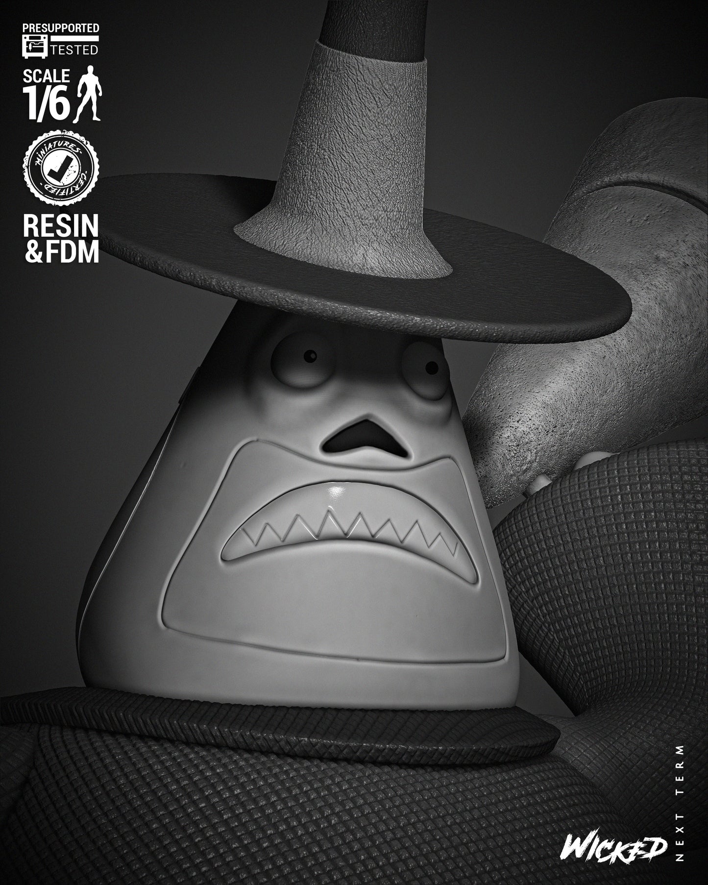 Mayor - Nightmare before Christmas - 3d Printed Statue - 6 / 12 scale model kit