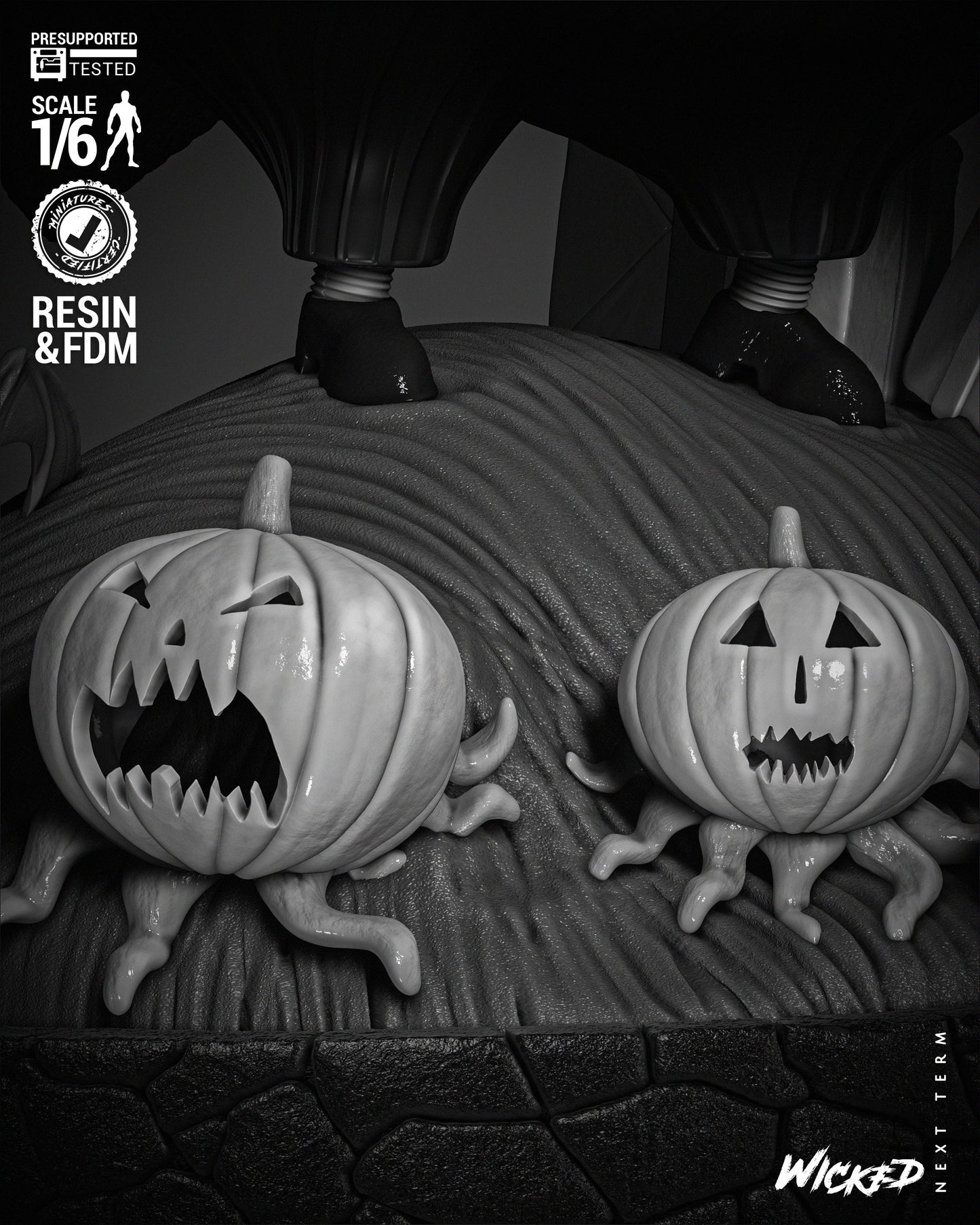 Mayor - Nightmare before Christmas - 3d Printed Statue - 6 / 12 scale model kit