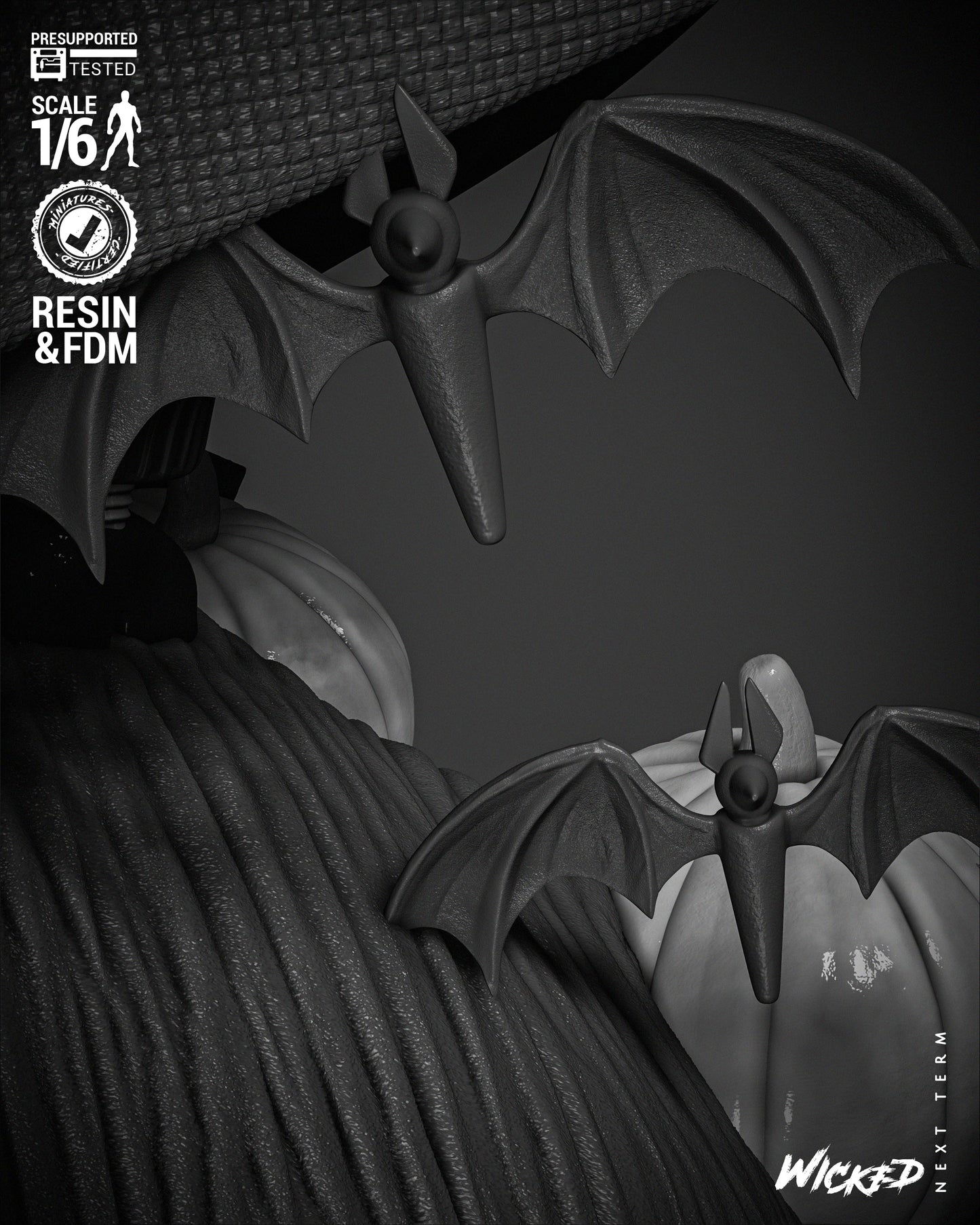 Mayor - Nightmare before Christmas - 3d Printed Statue - 6 / 12 scale model kit