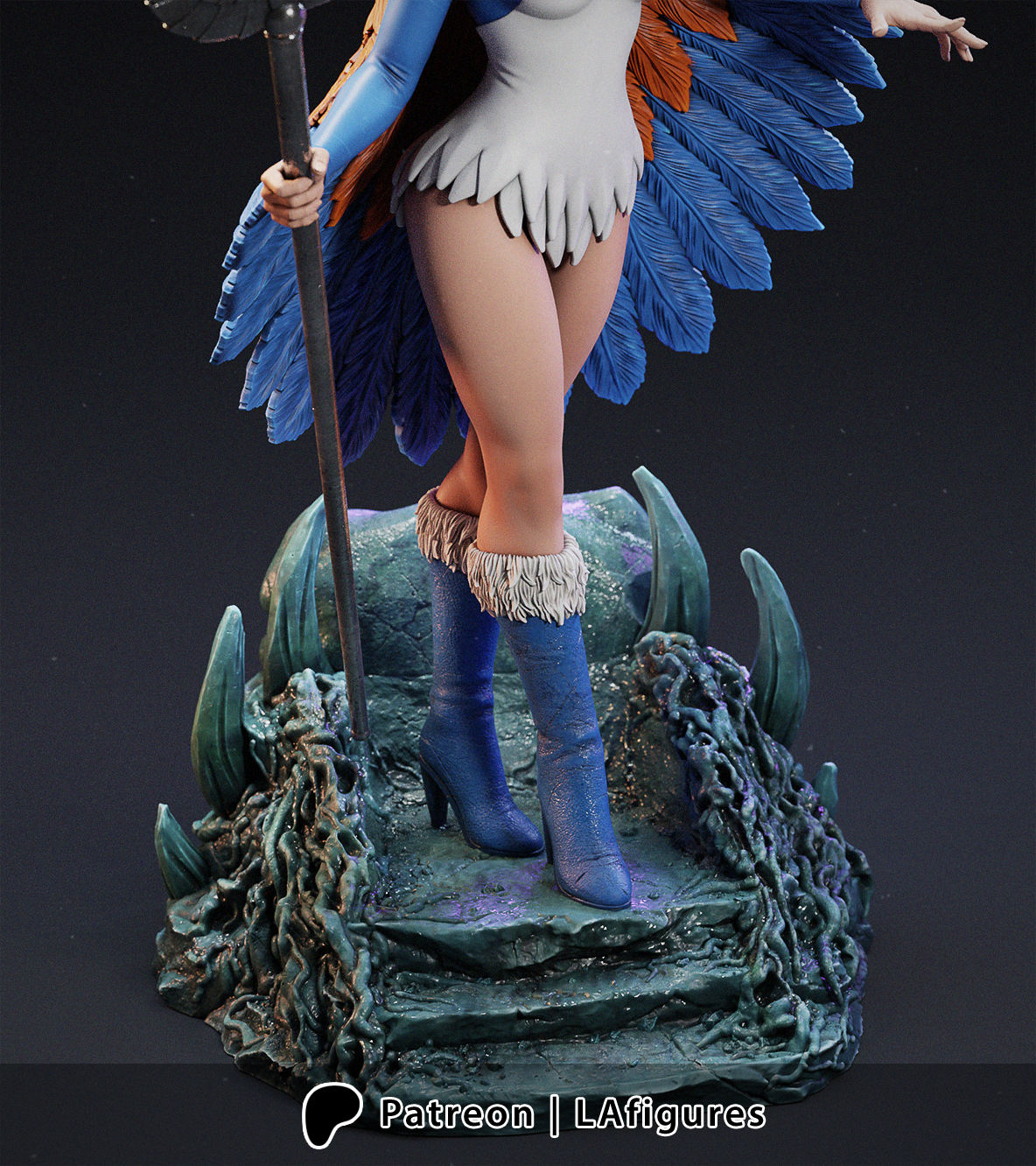 Sorceress Statue - 1:10 - 3D Print Fan Art Model Kit