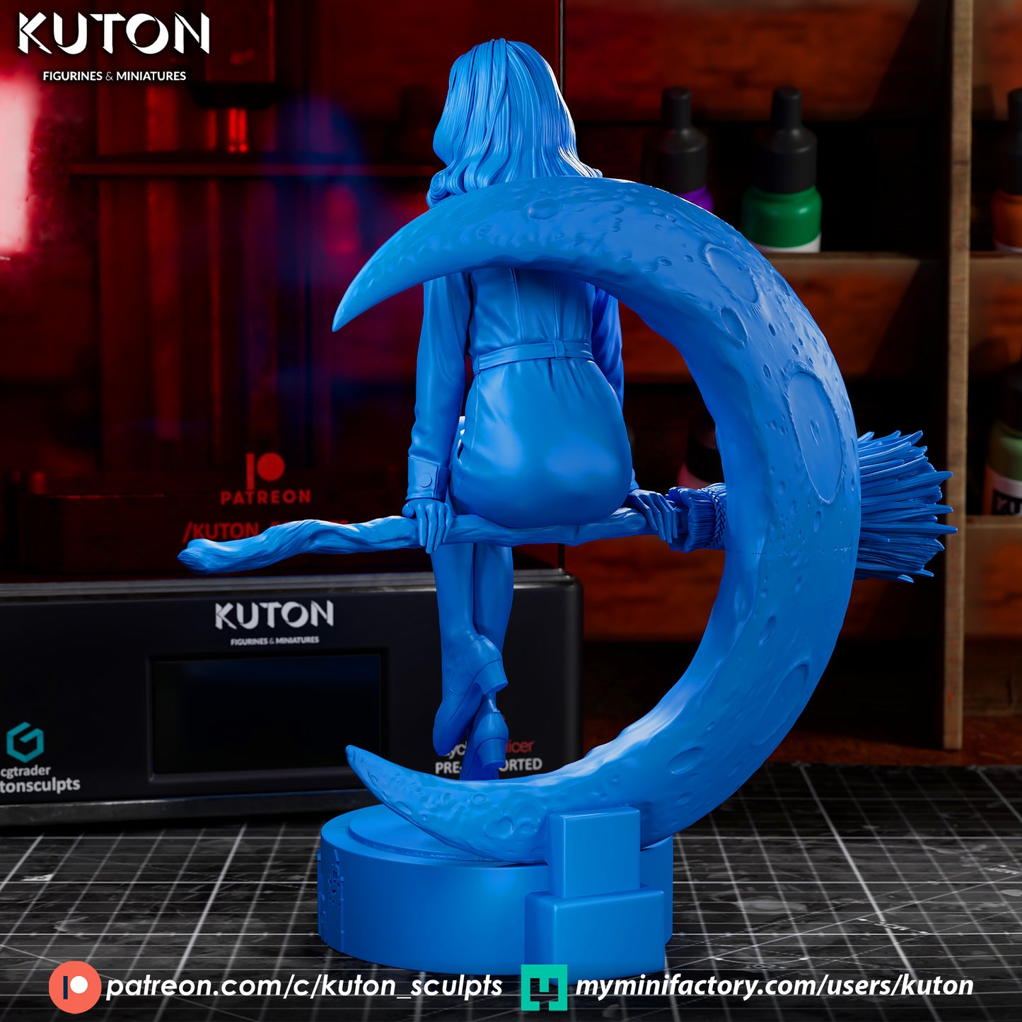 Bewitched- 3d Printed Model kit - Statue and Bust