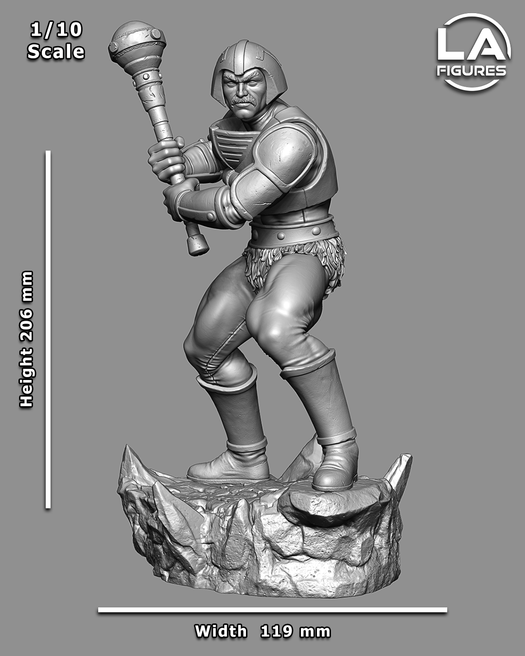 Man at Arms (He-Man) Statue - Fan Art 12/10/8/6 scale 171 - 343mm - 3D Print