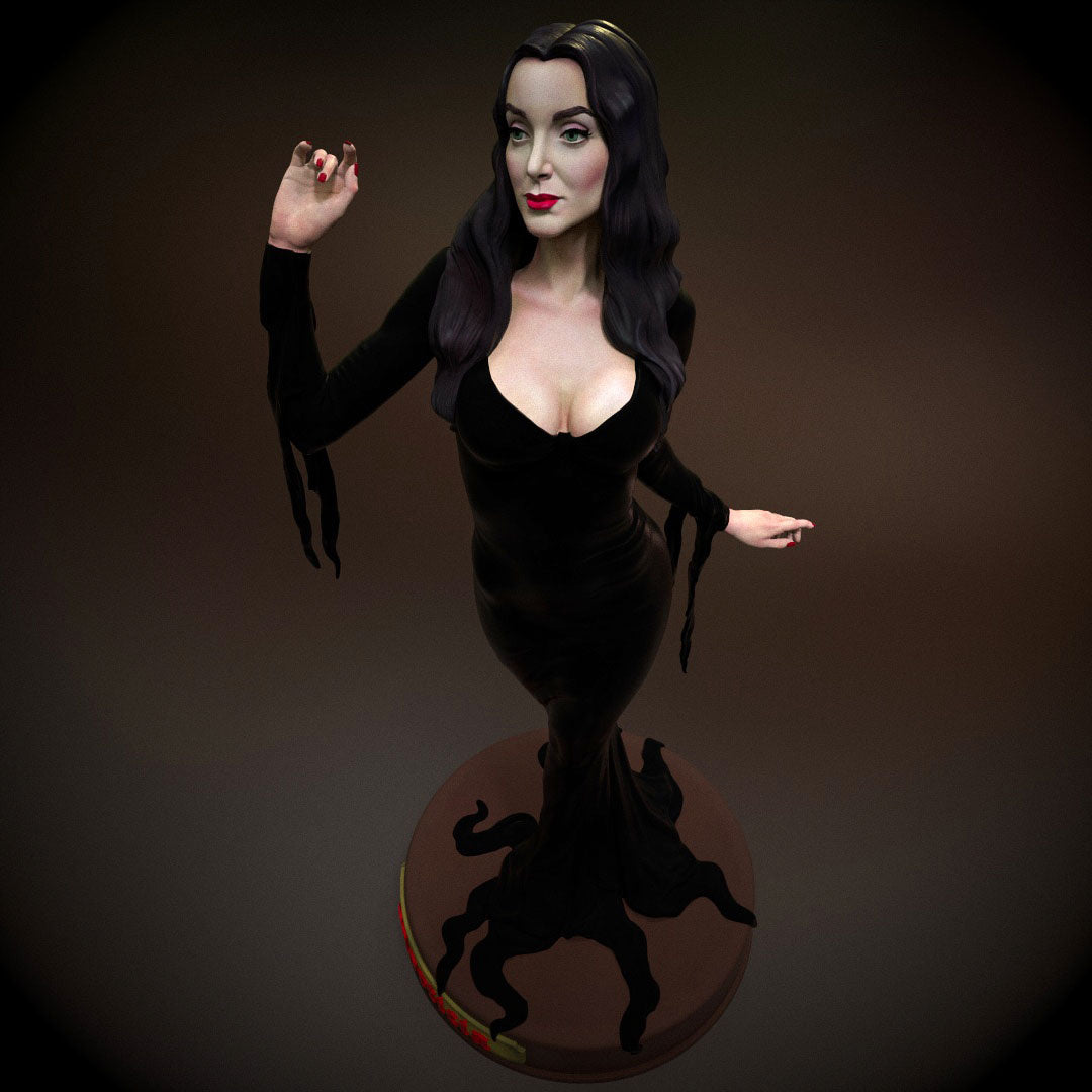 Morticia Addams - 3D Printed Statue Model Kit