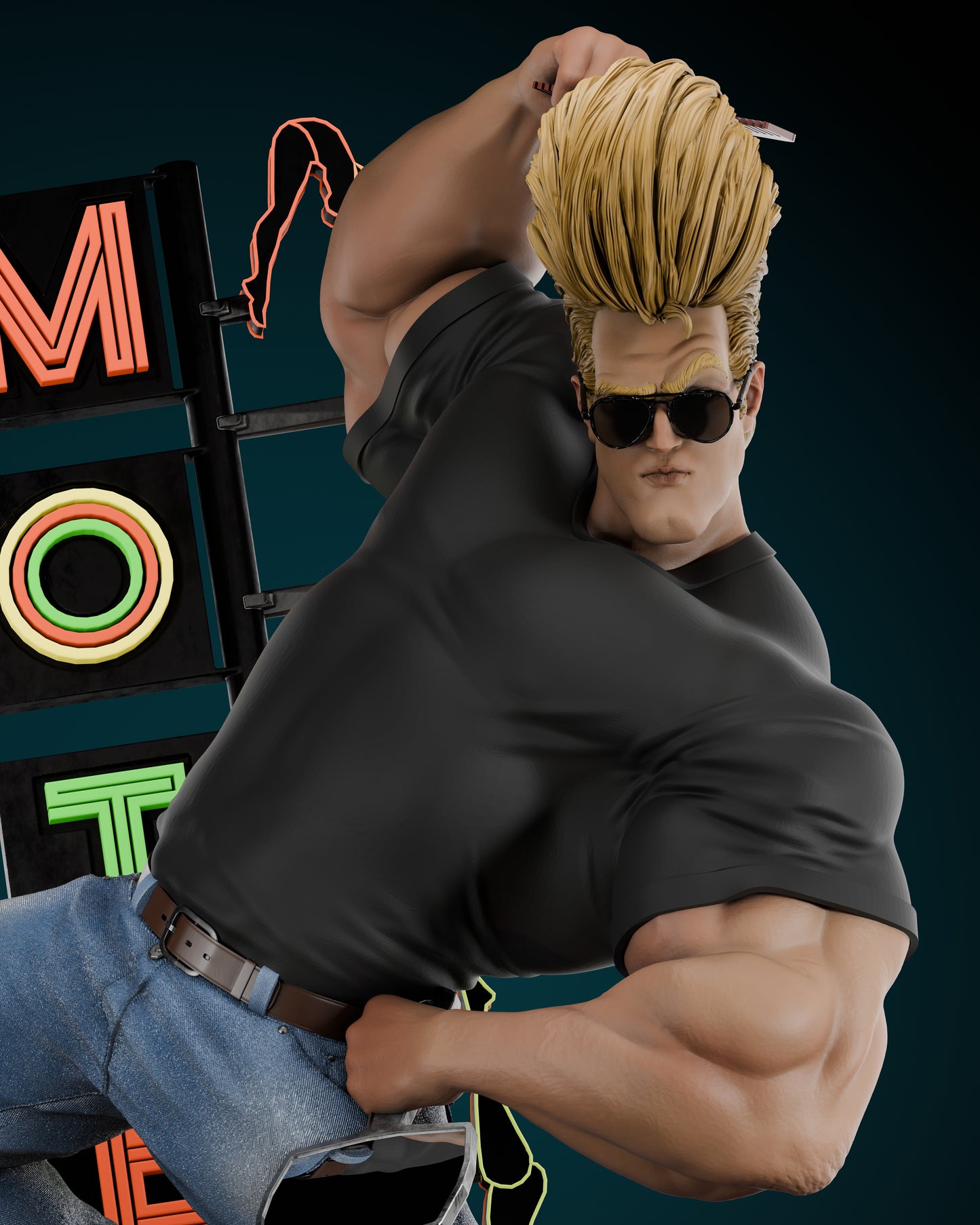 Johnny Bravo - Fan Art 1:6 - 3D Print Kit
